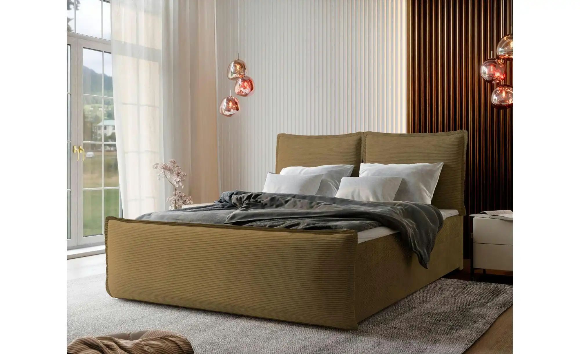 MASSENO Boxbett mit Bettkasten Monta ¦ gelb ¦ Maße (cm): B: 140 H: 98 Bette günstig online kaufen