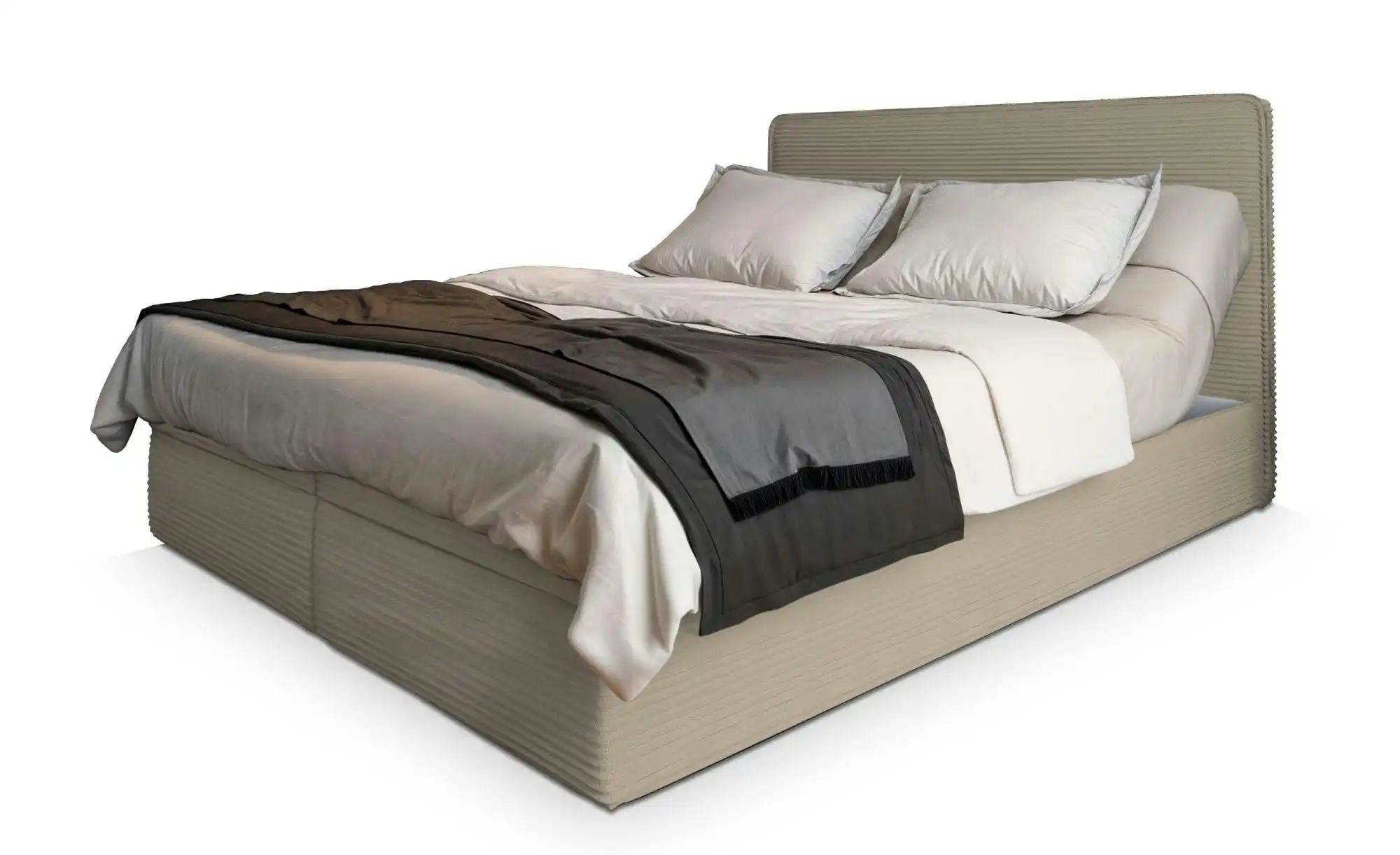 MASSENO Boxbett mit Bettkasten Astor ¦ beige ¦ Maße (cm): B: 140 H: 98 Bett günstig online kaufen