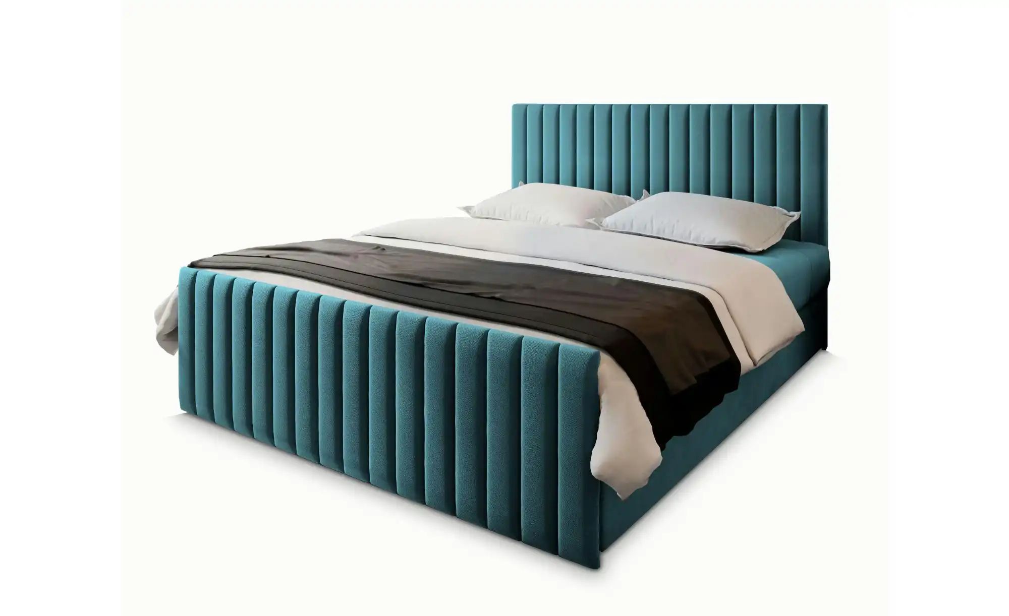 MASSENO Boxbett mit Bettkasten Arion ¦ türkis/petrol ¦ Maße (cm): B: 160 H: günstig online kaufen