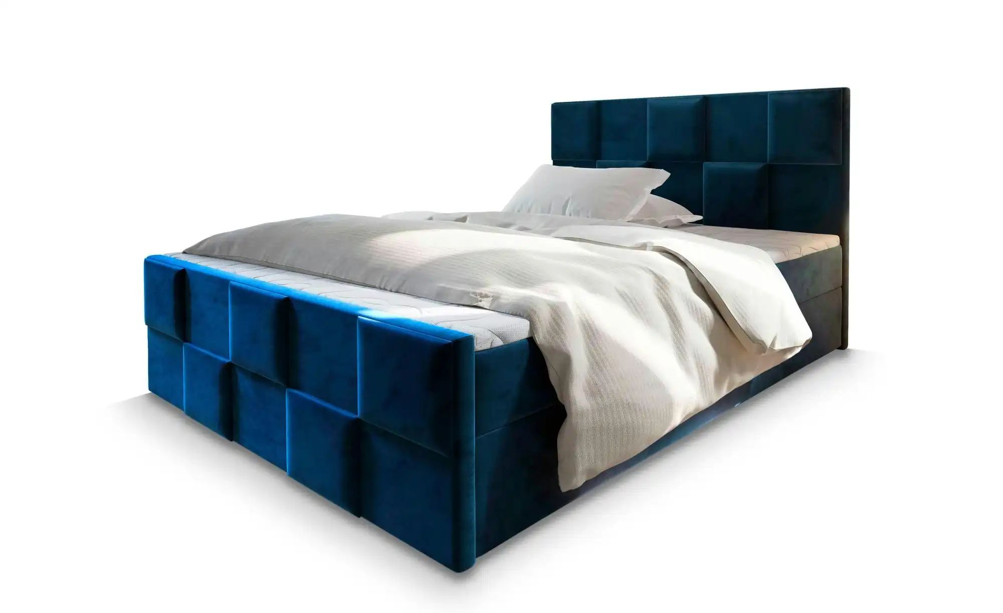MASSENO Boxbett mit Bettkasten Mona ¦ blau ¦ Maße (cm): B: 160 H: 98 Betten günstig online kaufen