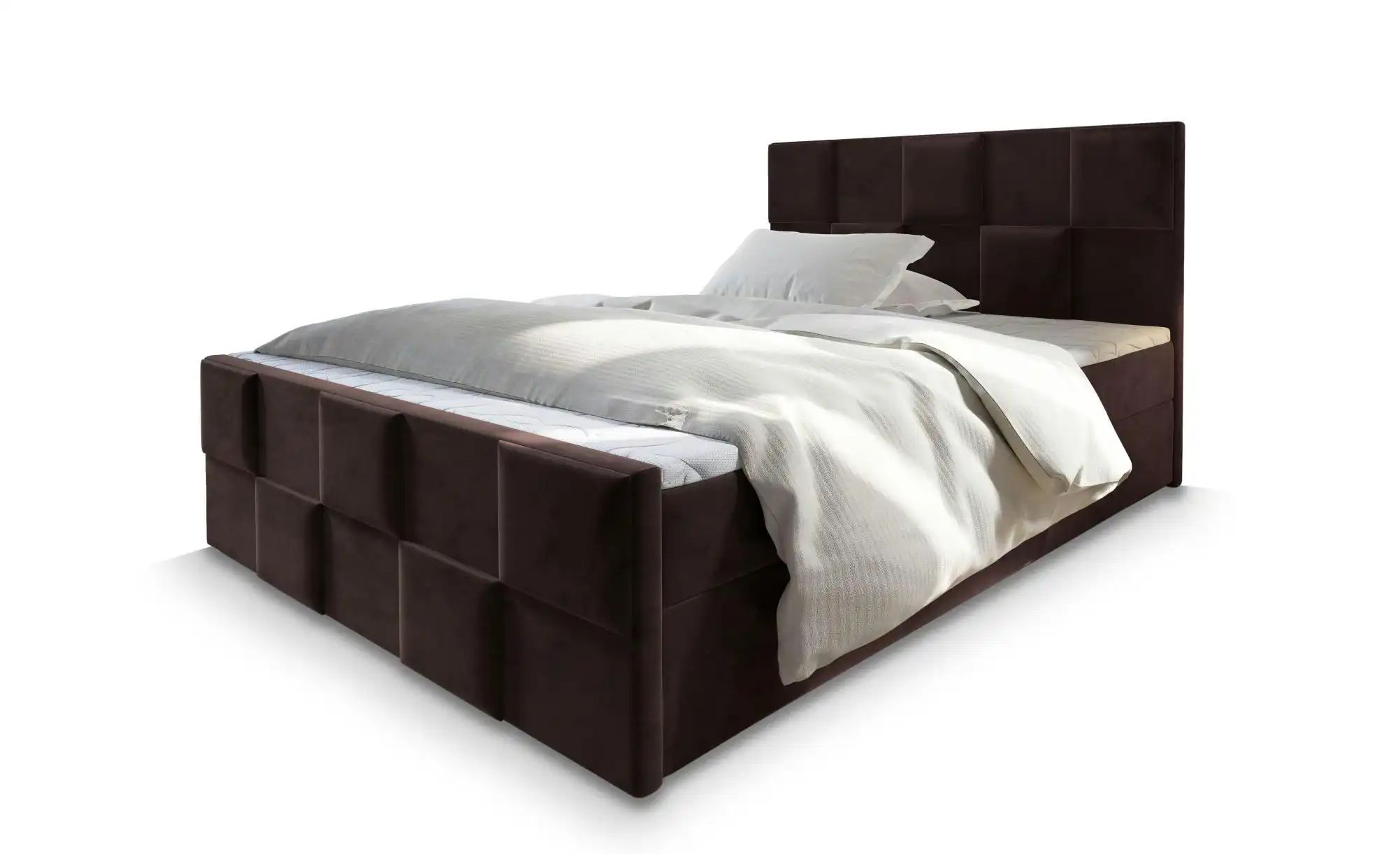 MASSENO Boxbett mit Bettkasten Mona ¦ braun ¦ Maße (cm): B: 140 H: 98 Bette günstig online kaufen