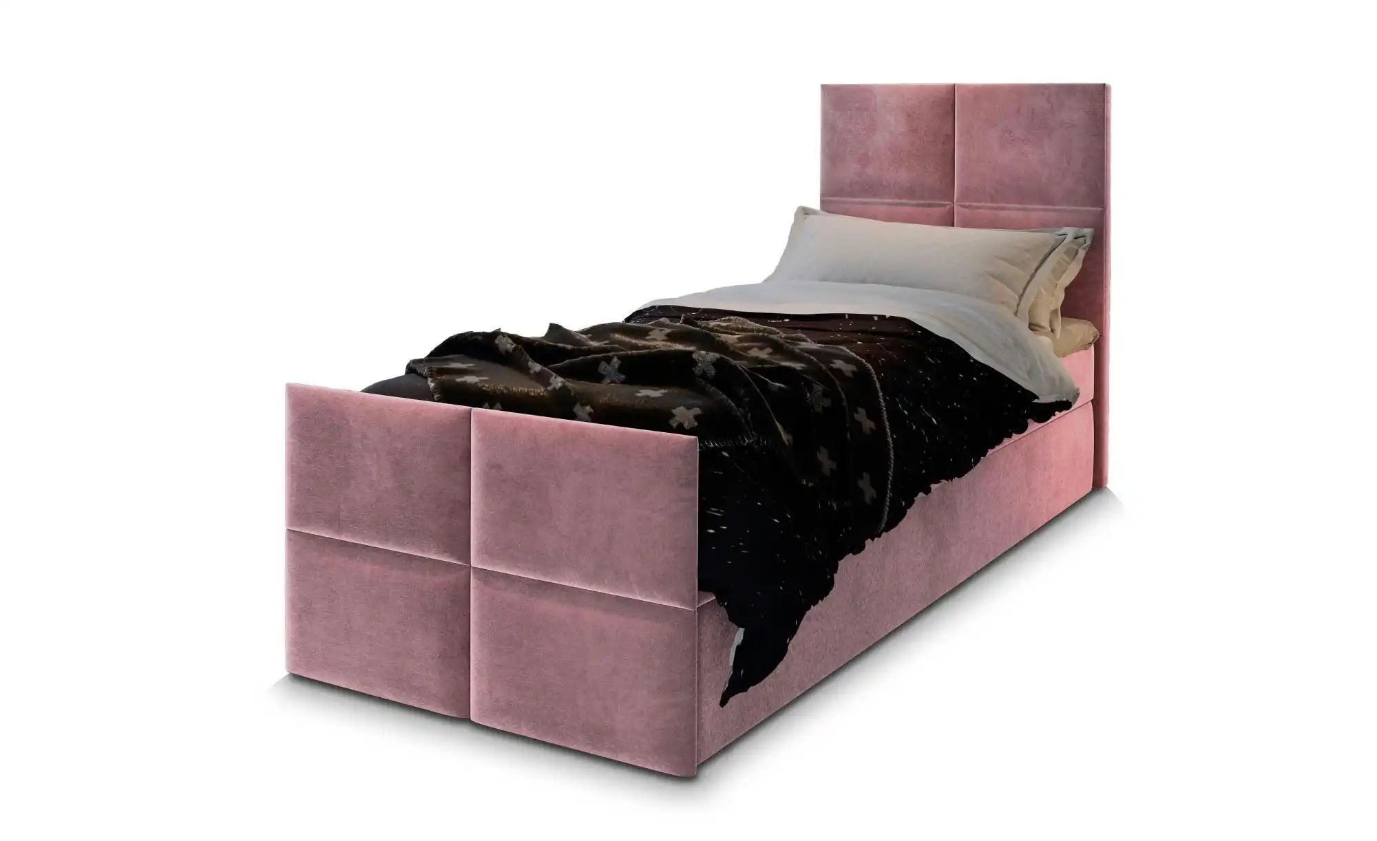 MASSENO Boxbett mit Bettkasten Ariel ¦ rosa/pink ¦ Maße (cm): B: 90 H: 98 B günstig online kaufen