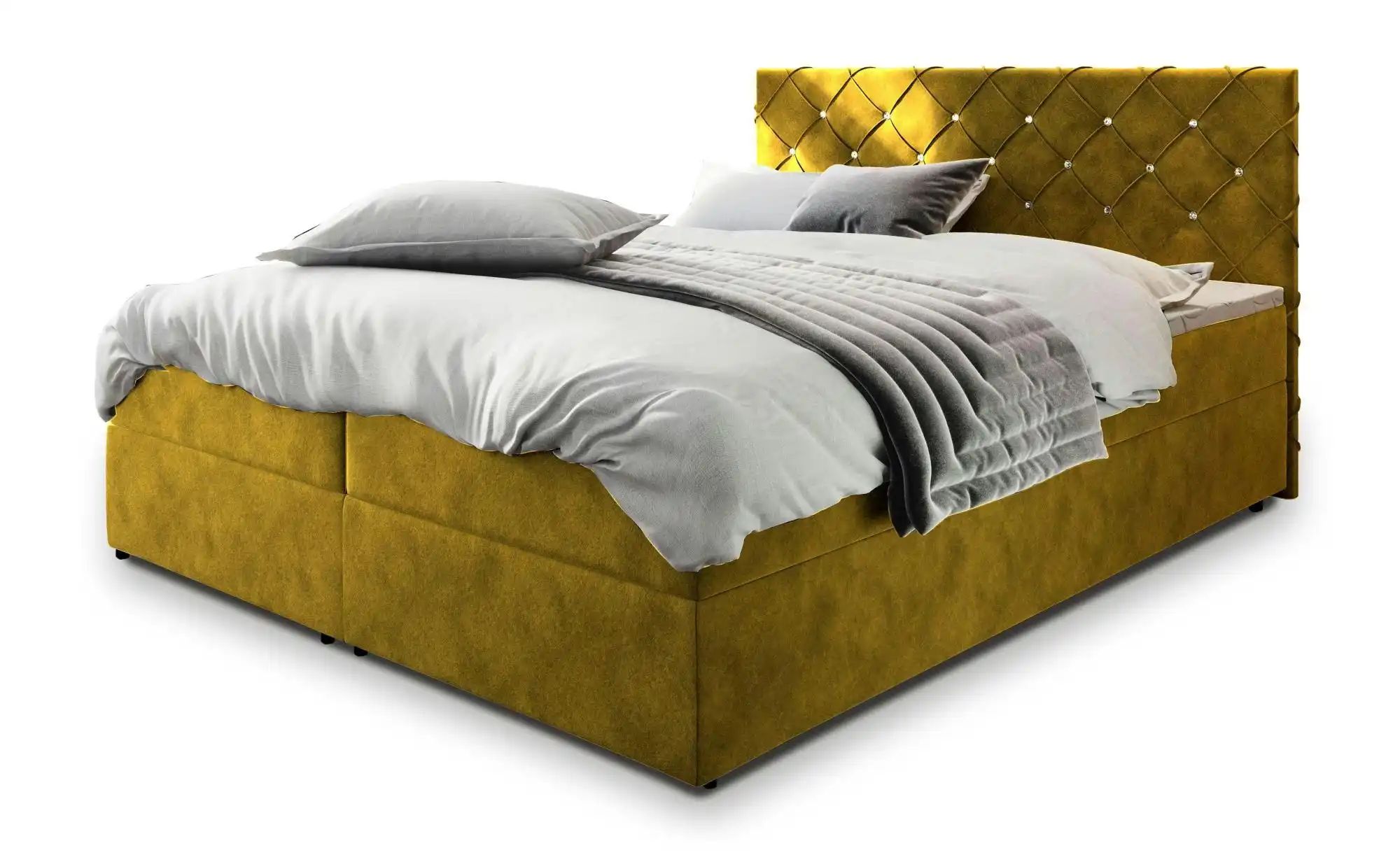 MASSENO Boxbett mit Bettkasten Riva ¦ gelb ¦ Maße (cm): B: 160 H: 98 Betten günstig online kaufen