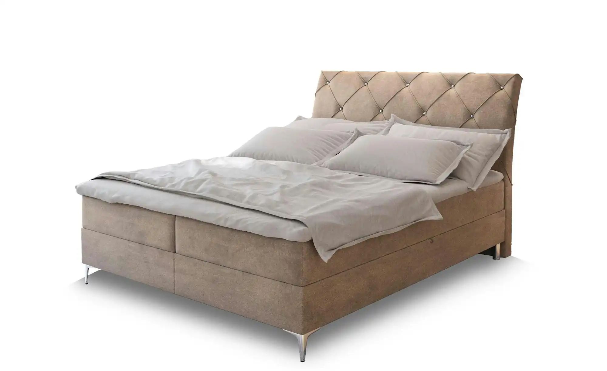 MASSENO Boxbett mit Bettkasten Macon ¦ beige ¦ Maße (cm): B: 180 H: 118 Bet günstig online kaufen