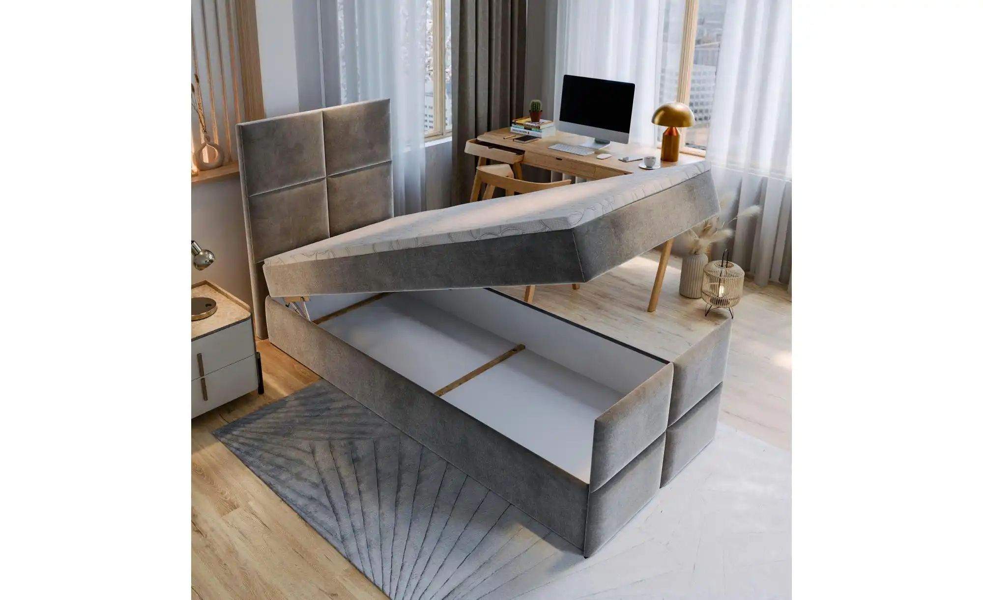 MASSENO Boxbett mit Bettkasten Ariel ¦ braun ¦ Maße (cm): B: 80 H: 98 Bette günstig online kaufen