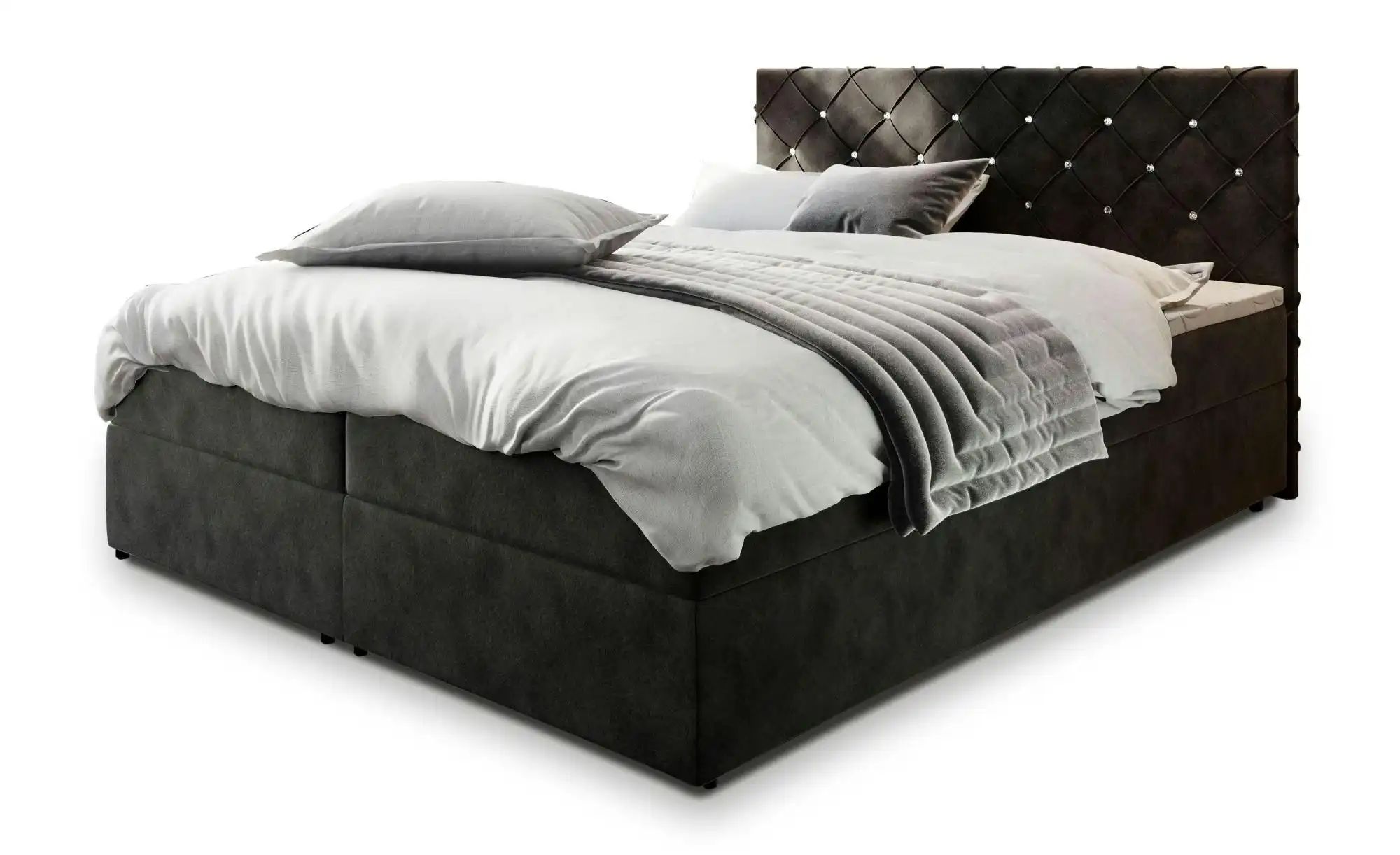 MASSENO Boxbett mit Bettkasten Riva  schwarz  Maße (cm): B: 160 H: 98 | 05905842412279