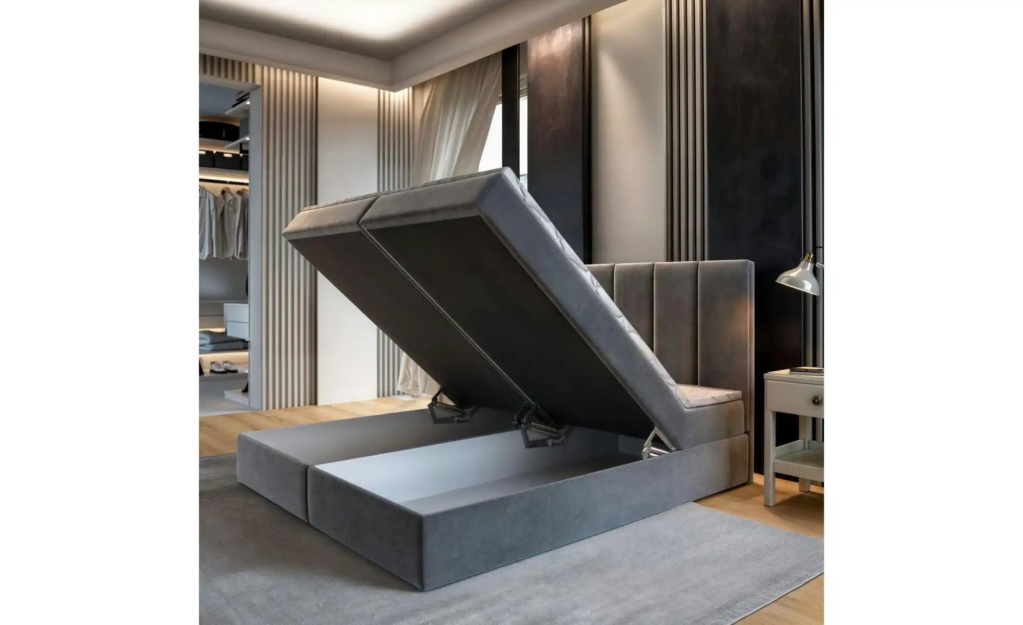 MASSENO Boxbett mit Bettkasten Barino ¦ blau ¦ Maße (cm): B: 140 H: 98 Bett günstig online kaufen