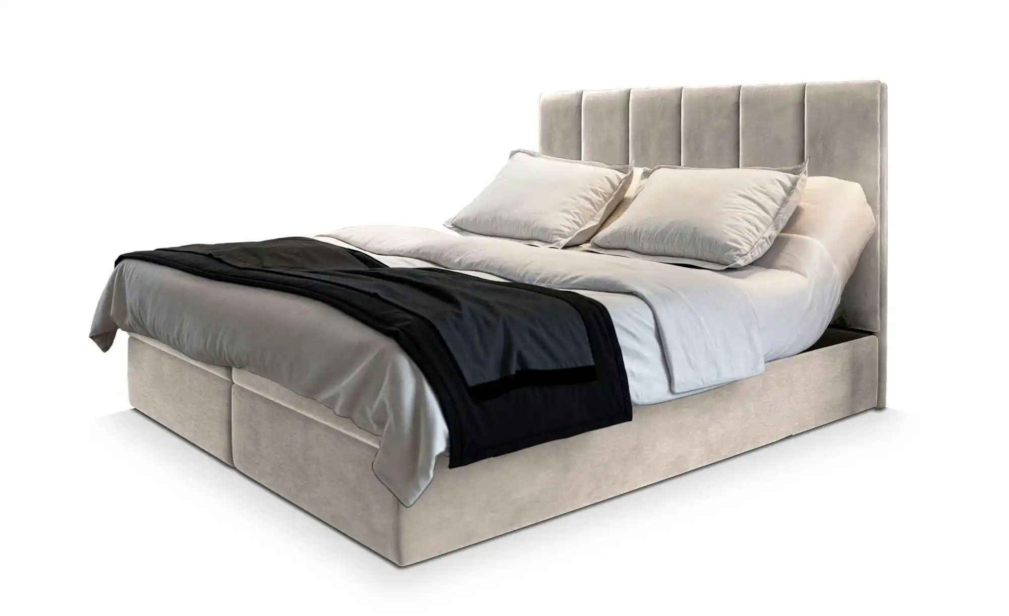 MASSENO Boxbett mit Bettkasten Barino  beige  Maße (cm): B: 140 H: 98 | 05906269831919