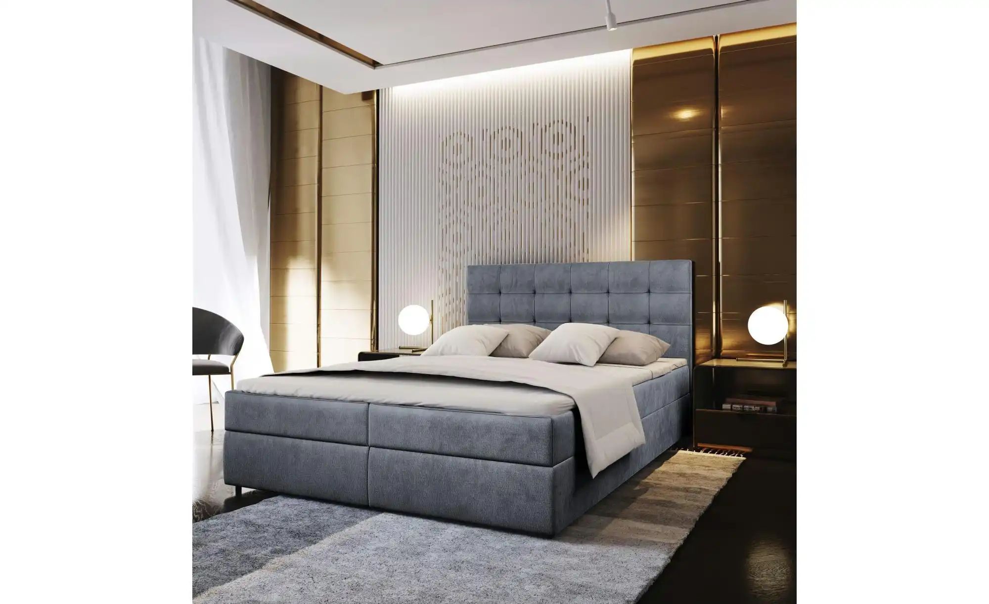 MASSENO Boxbett mit Bettkasten Glos ¦ grau ¦ Maße (cm): B: 160 H: 98 Betten günstig online kaufen