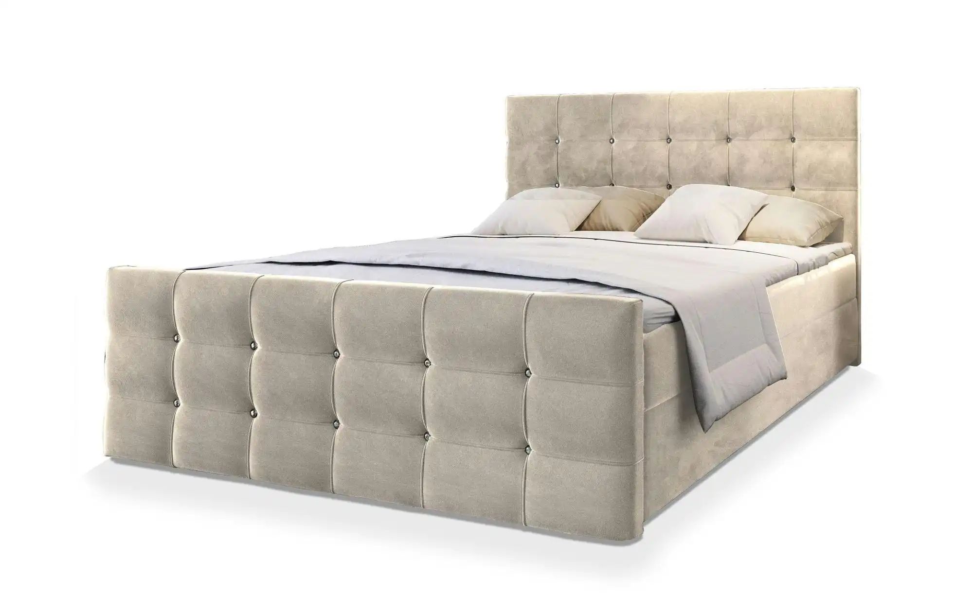 MASSENO Boxbett mit Bettkasten Slat ¦ beige ¦ Maße (cm): B: 140 H: 98 Bette günstig online kaufen