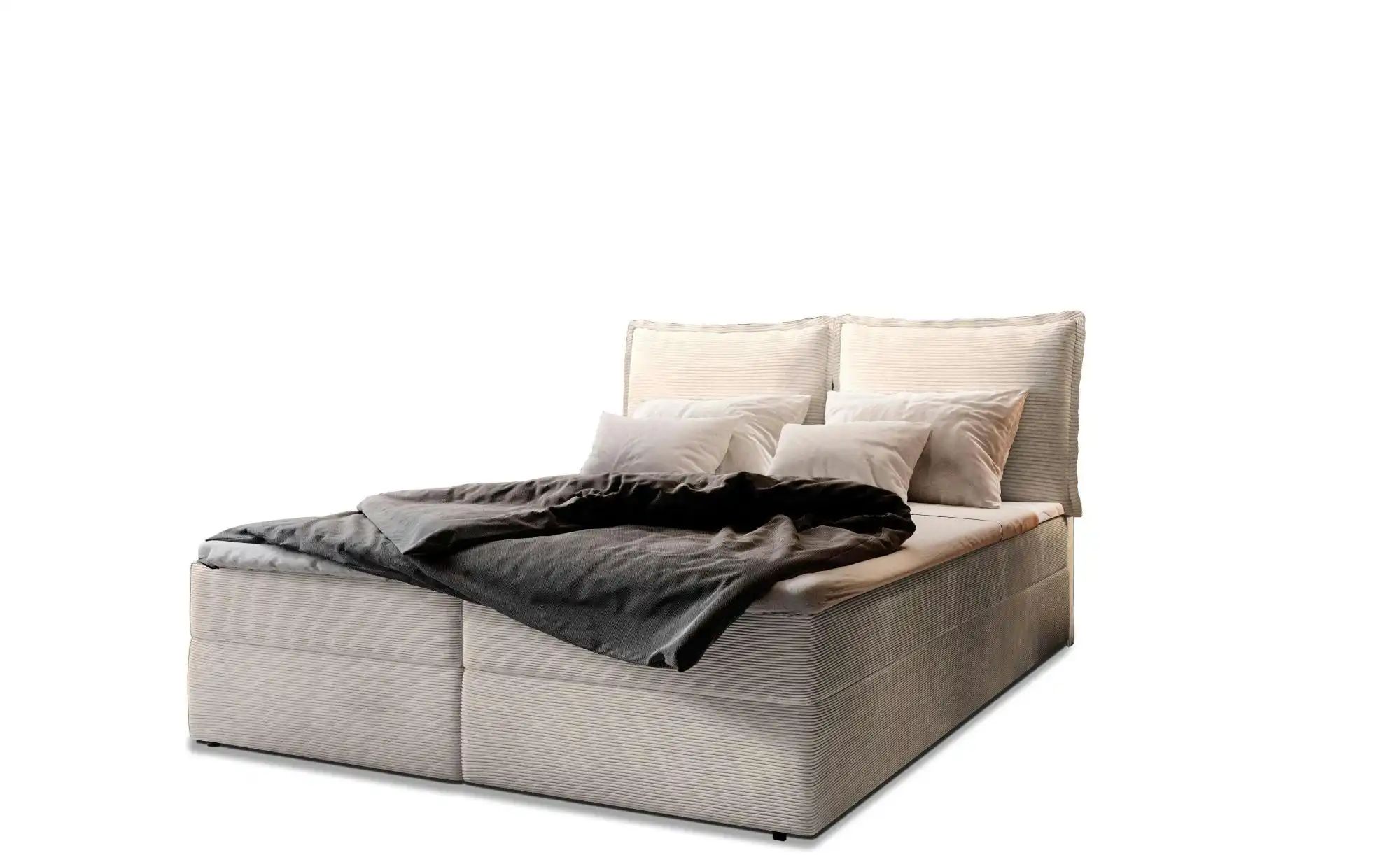 MASSENO Boxbett mit Bettkasten Lente  creme  Maße (cm): B: 140 H: 98 | 05906269814684