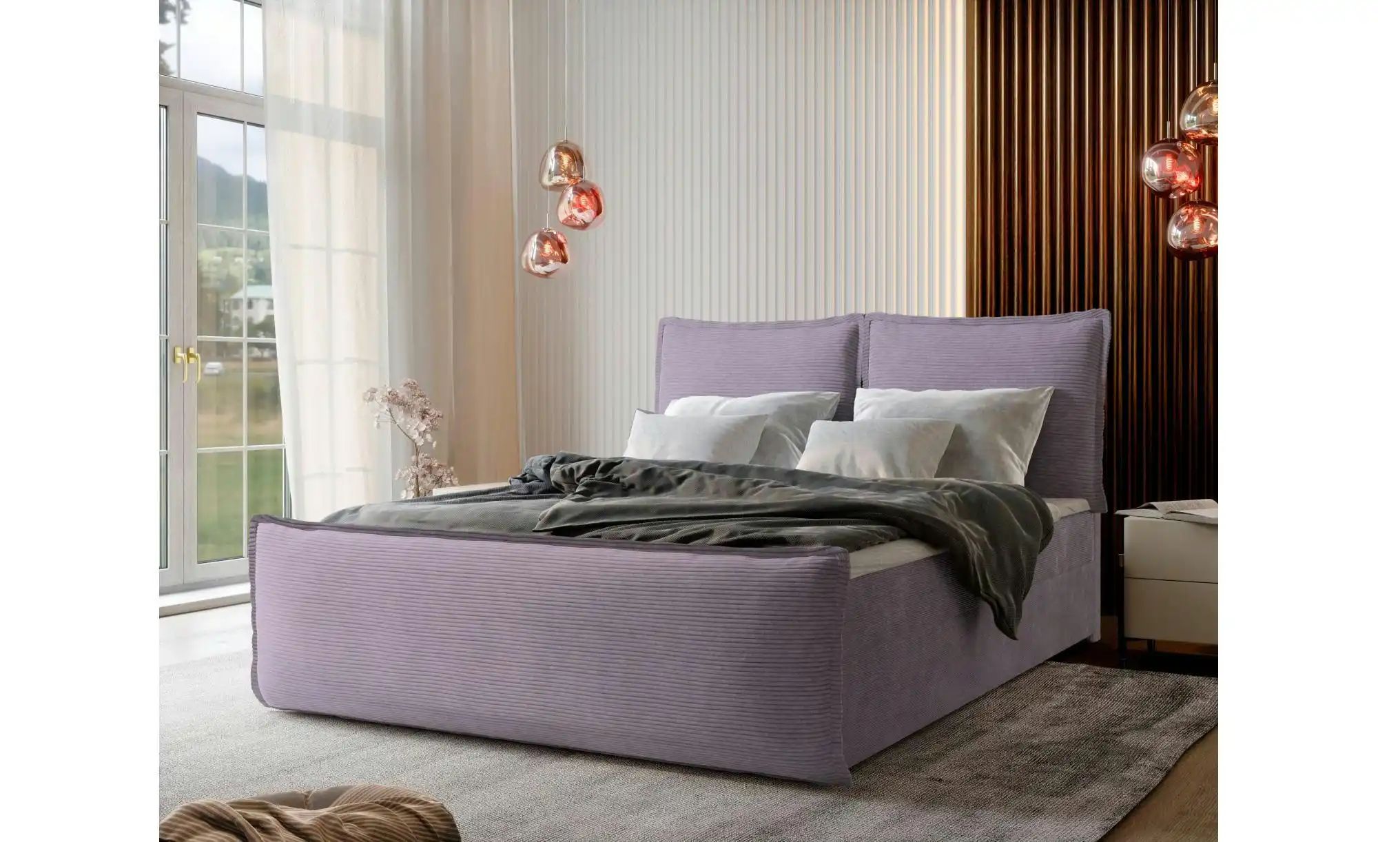 MASSENO Boxbett mit Bettkasten Monta ¦ rosa/pink ¦ Maße (cm): B: 180 H: 98 günstig online kaufen