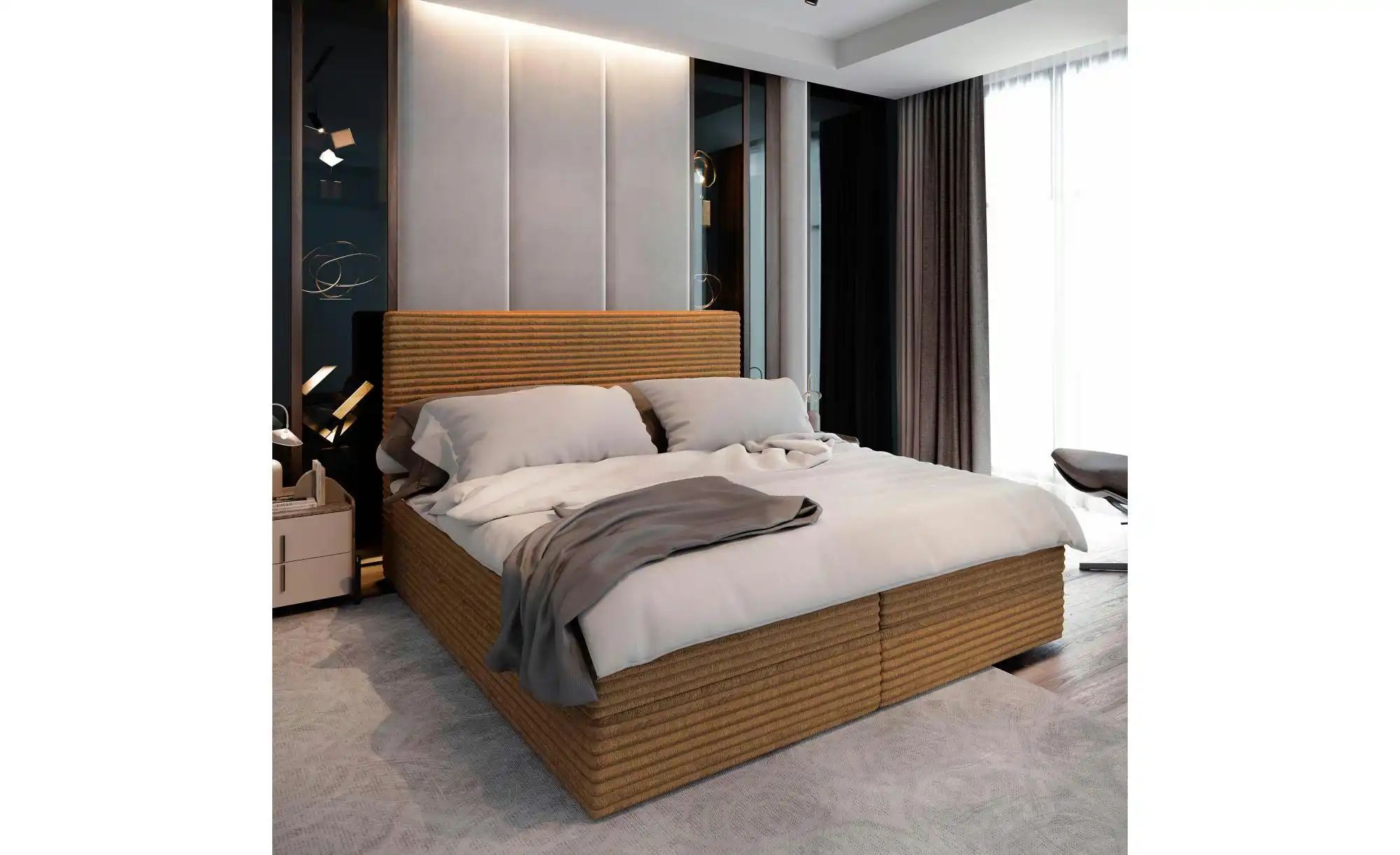 MASSENO Boxbett mit Bettkasten Pisa ¦ grün ¦ Maße (cm): B: 140 H: 98 Betten günstig online kaufen