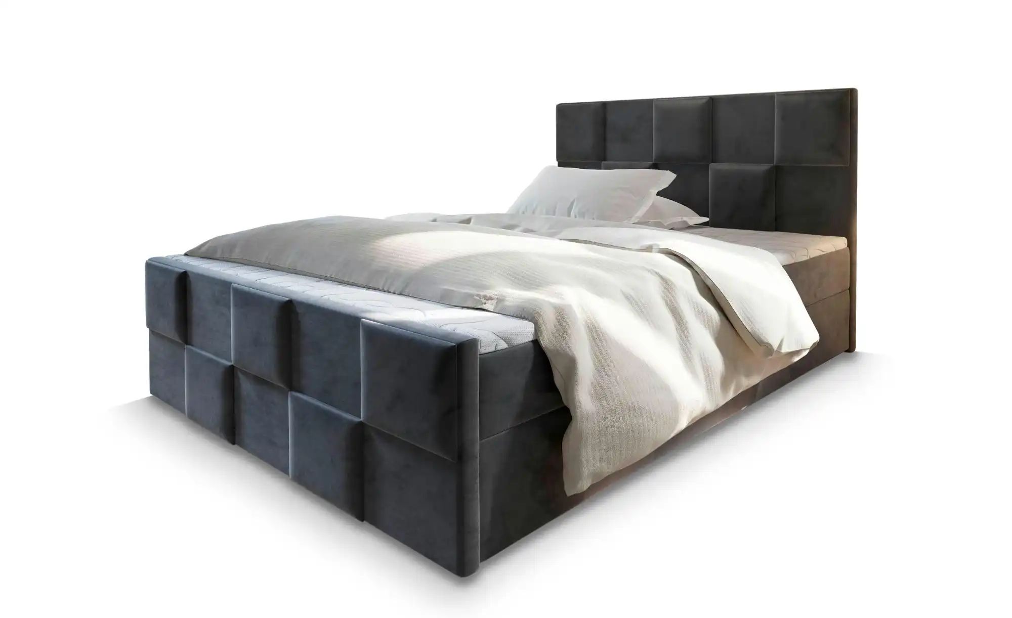 MASSENO Boxbett mit Bettkasten Mona ¦ grau ¦ Maße (cm): B: 180 H: 98 Betten günstig online kaufen