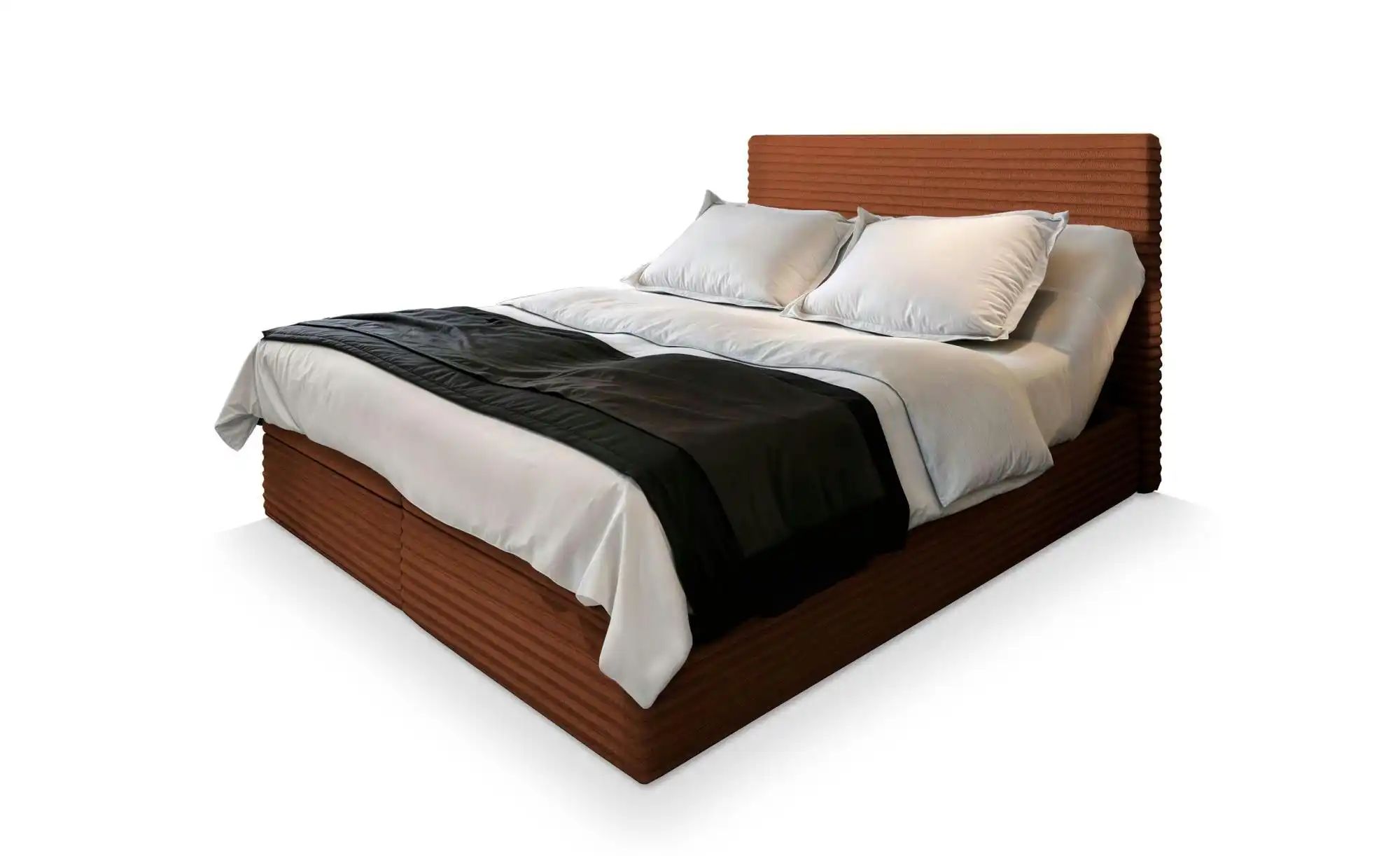 MASSENO Boxbett mit Bettkasten Milara ¦ orange ¦ Maße (cm): B: 180 H: 98 Be günstig online kaufen