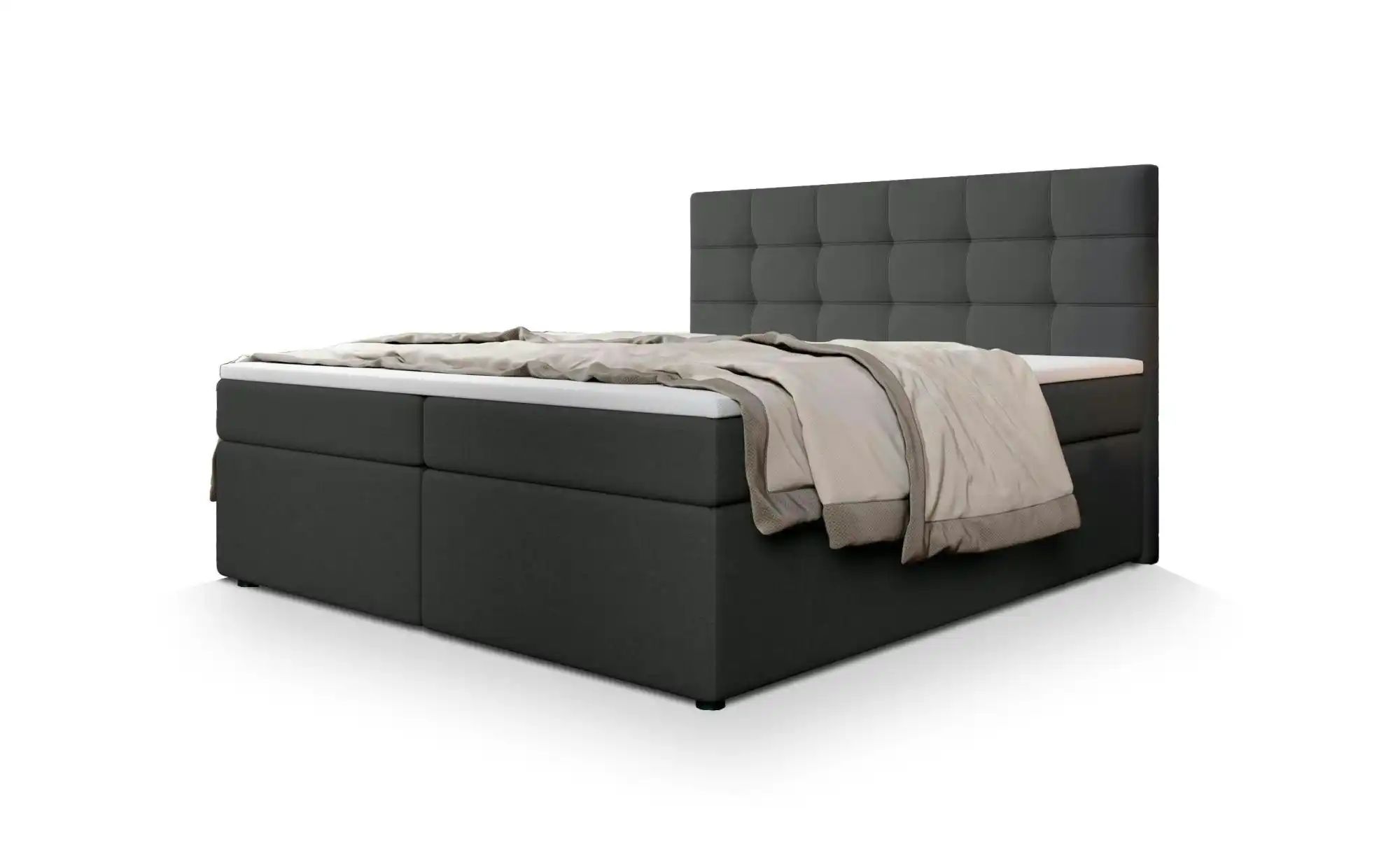 MASSENO Boxbett mit Bettkasten Palma ¦ grau ¦ Maße (cm): B: 160 H: 120 Bett günstig online kaufen