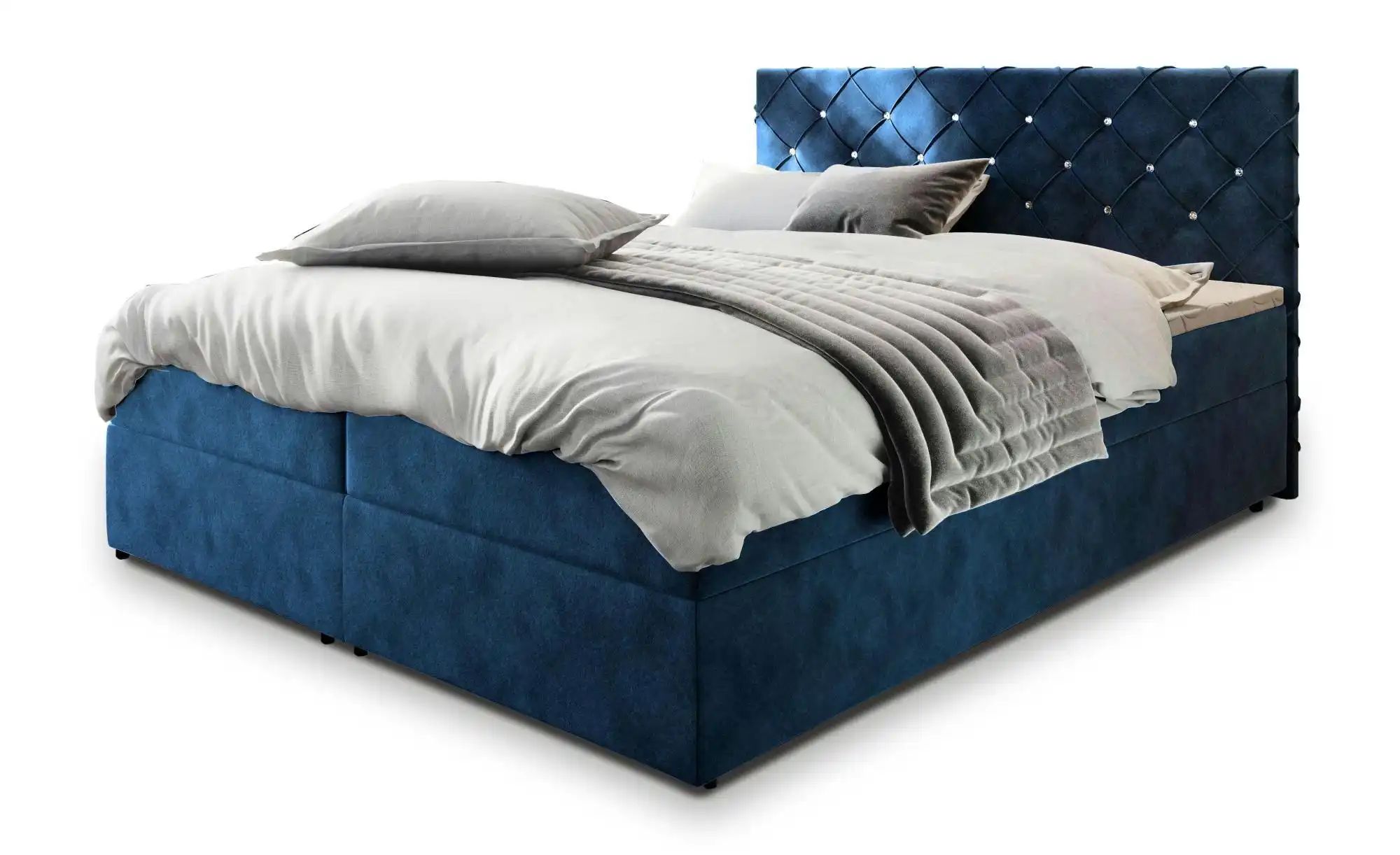 MASSENO Boxbett mit Bettkasten Riva ¦ blau ¦ Maße (cm): B: 160 H: 98 Betten günstig online kaufen