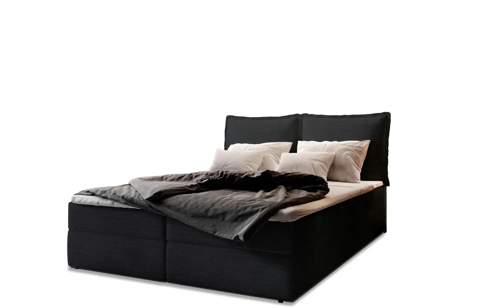 MASSENO Boxbett mit Bettkasten Lente  schwarz  Maße (cm): B: 160 H: 98 | 05906269813960