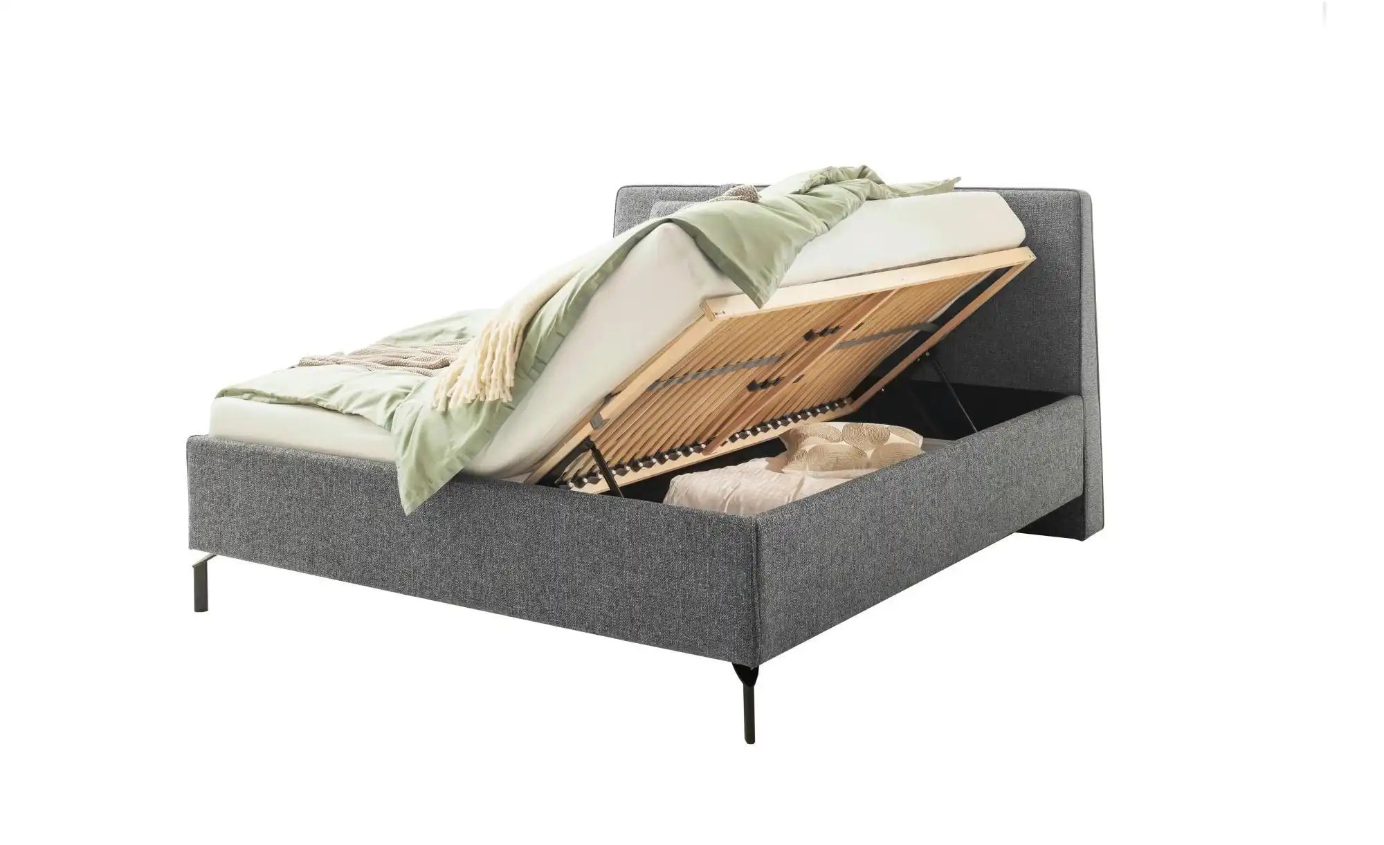 SCHÖNER WOHNEN Kollektion Polsterbett  Madrid ¦ grau ¦ Maße (cm): B: 188 H: günstig online kaufen