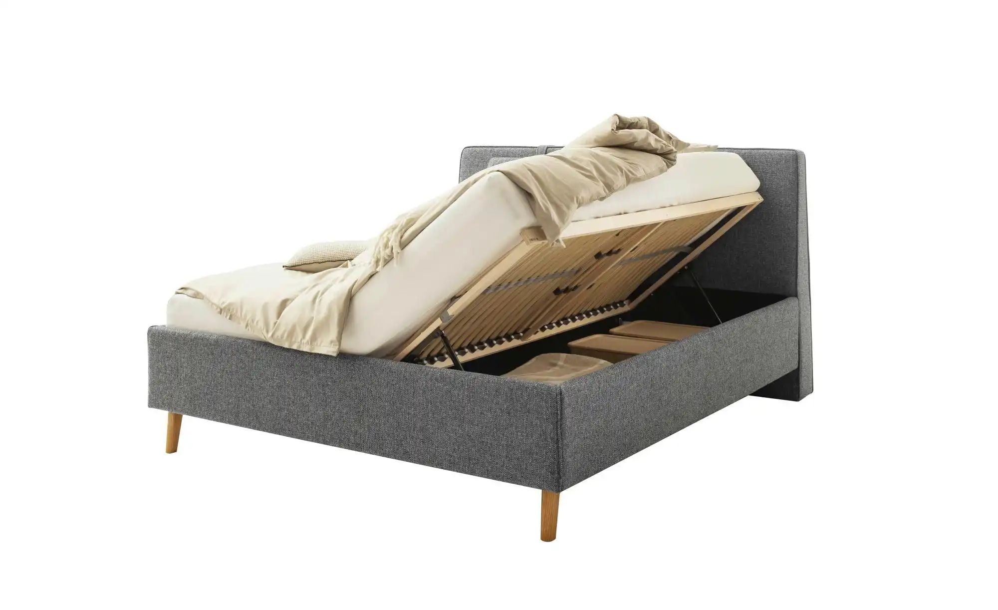 SCHÖNER WOHNEN Kollektion Polsterbett  Madrid ¦ grau ¦ Maße (cm): B: 188 H: günstig online kaufen
