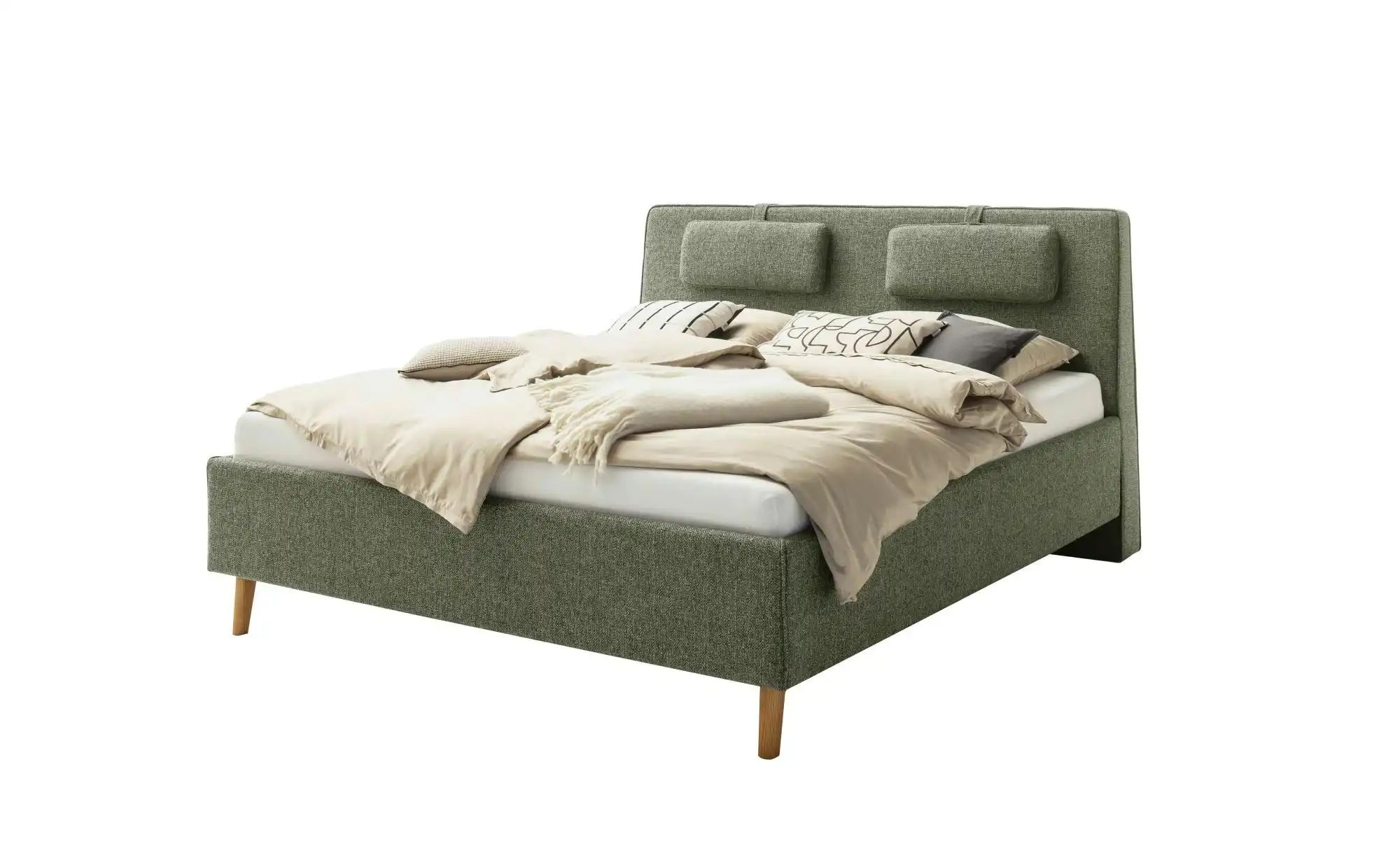 SCHÖNER WOHNEN Kollektion Polsterbett  Madrid ¦ grün ¦ Maße (cm): B: 188 H: günstig online kaufen