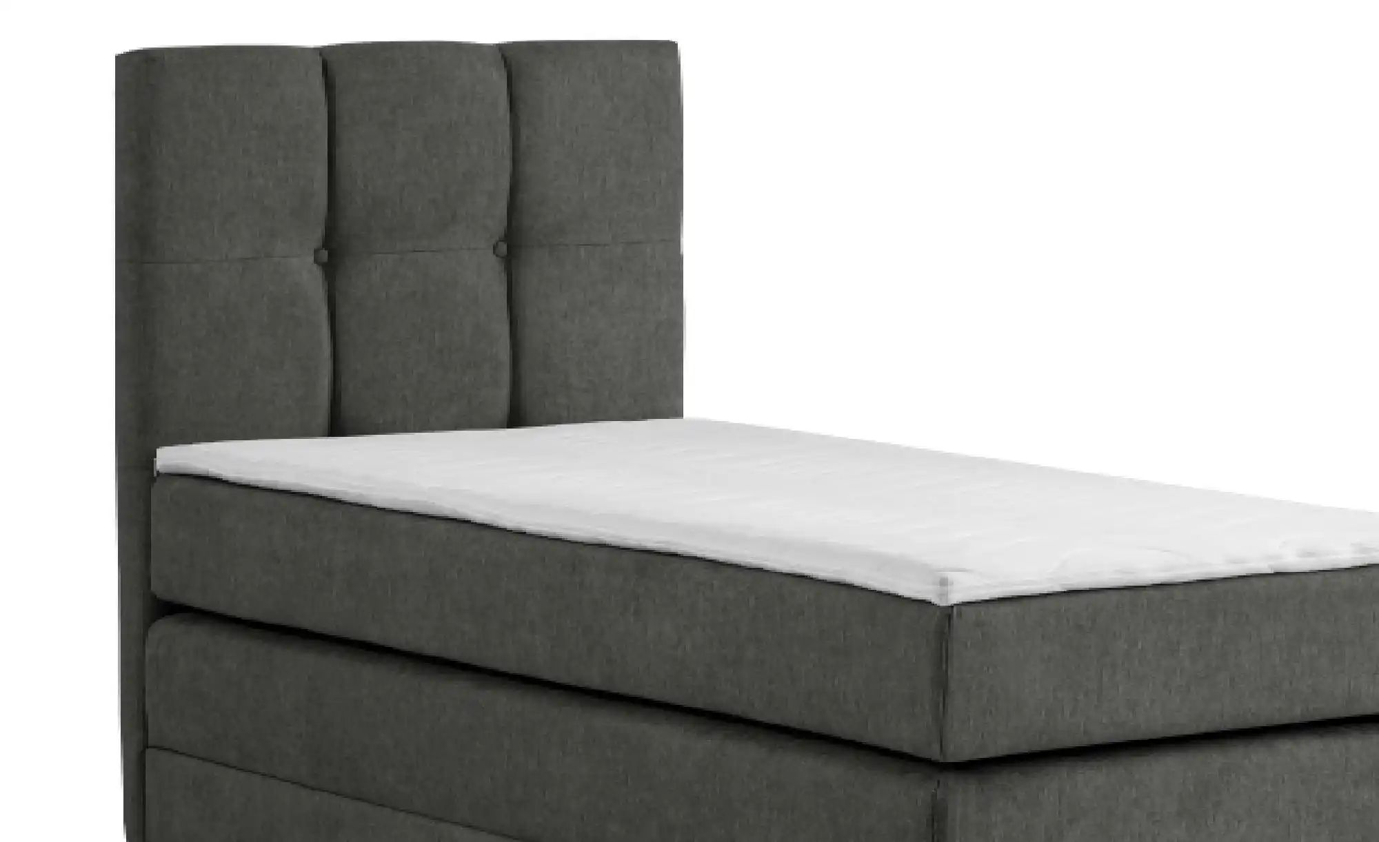 Boxspringbett mit Bettkasten Leeds ¦ grau ¦ Maße (cm): B: 90 H: 121 Betten günstig online kaufen
