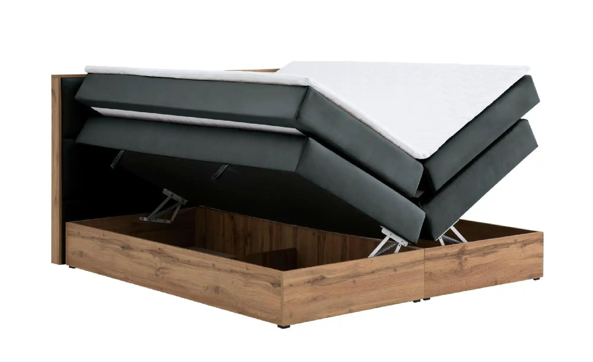 Thumbnail - Boxspringbett mit Bettkasten Vancouver ¦ grau ¦ Maße (cm): B: 180 H: 115 Betten > Komfortbetten - Höffner