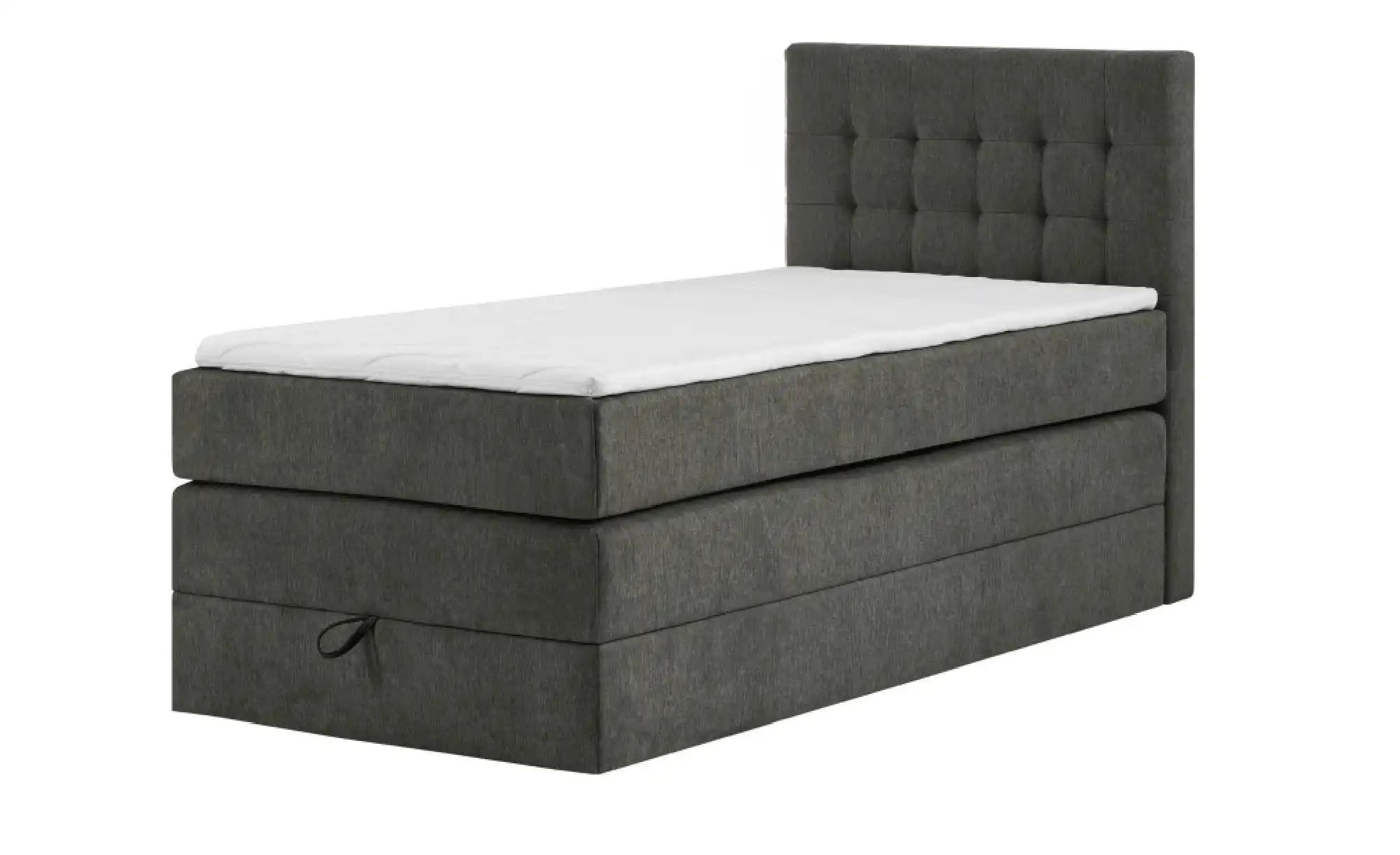 Boxspringbett mit Bettkasten Barcelona ¦ grau ¦ Maße (cm): B: 90 H: 110 Bet günstig online kaufen