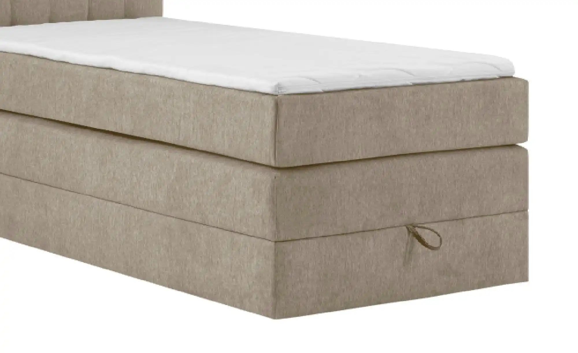 Boxspringbett mit Bettkasten Barcelona ¦ beige ¦ Maße (cm): B: 90 H: 110 Be günstig online kaufen