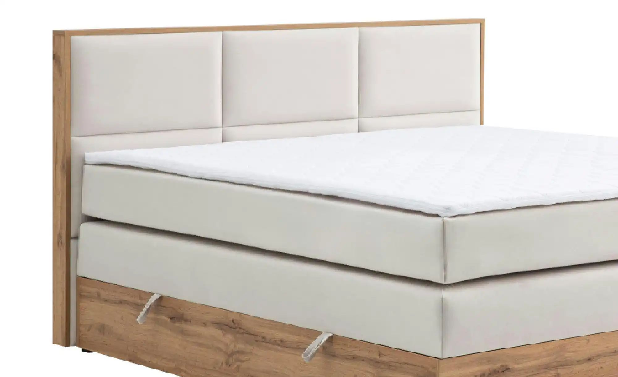 Boxspringbett mit Bettkasten Vancouver ¦ beige ¦ Maße (cm): B: 140 H: 115 B günstig online kaufen