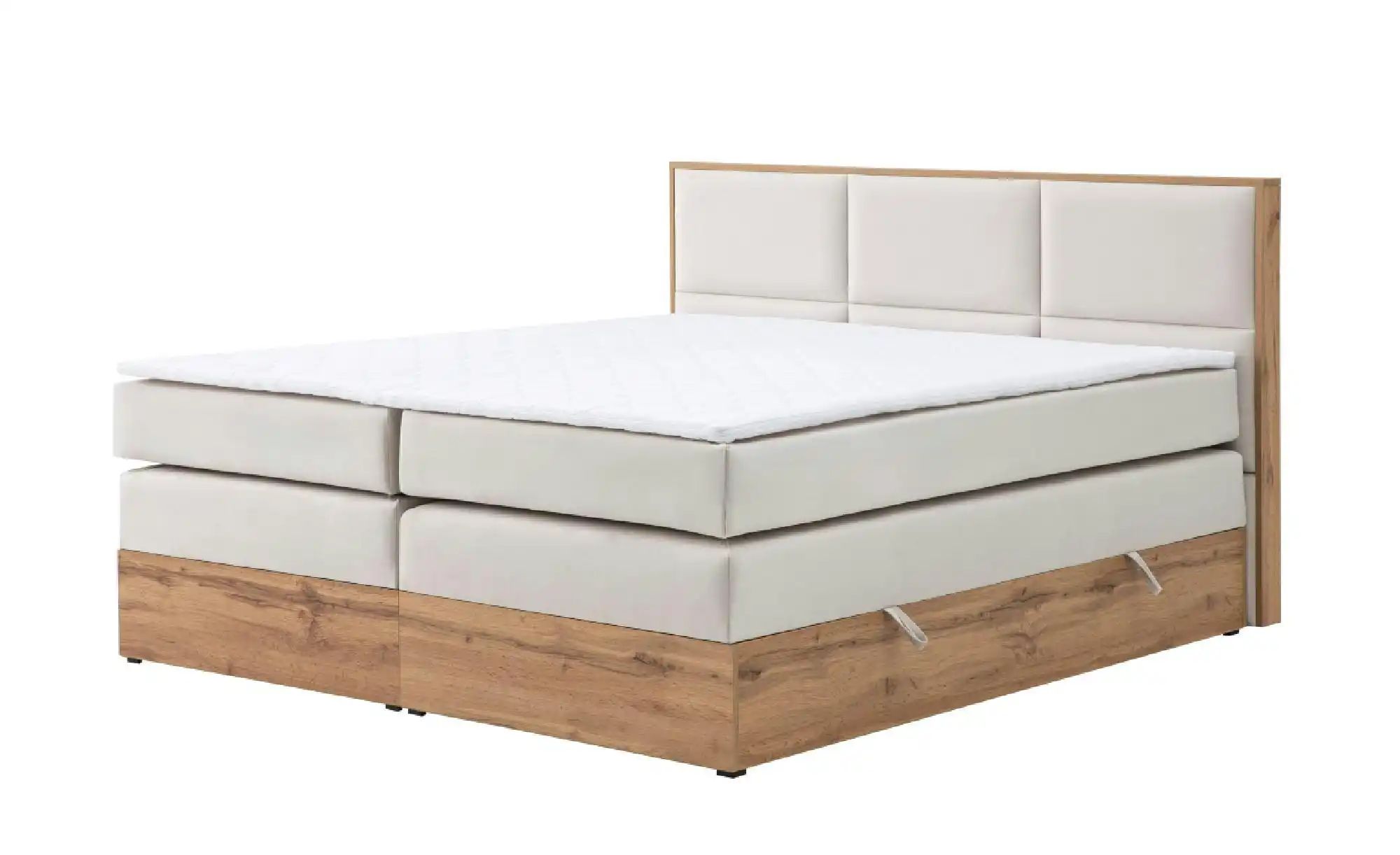 Boxspringbett mit Bettkasten Vancouver ¦ beige ¦ Maße (cm): B: 140 H: 115 B günstig online kaufen