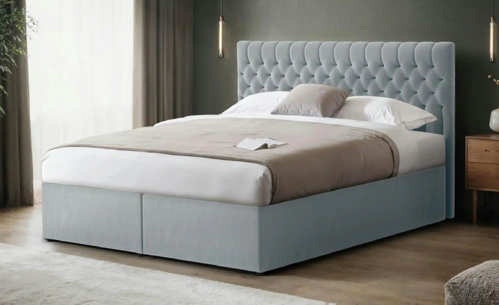 Boxbett mit Bettkasten Belek ¦ grau ¦ Maße (cm): B: 160 H: 125 Betten > Pol günstig online kaufen