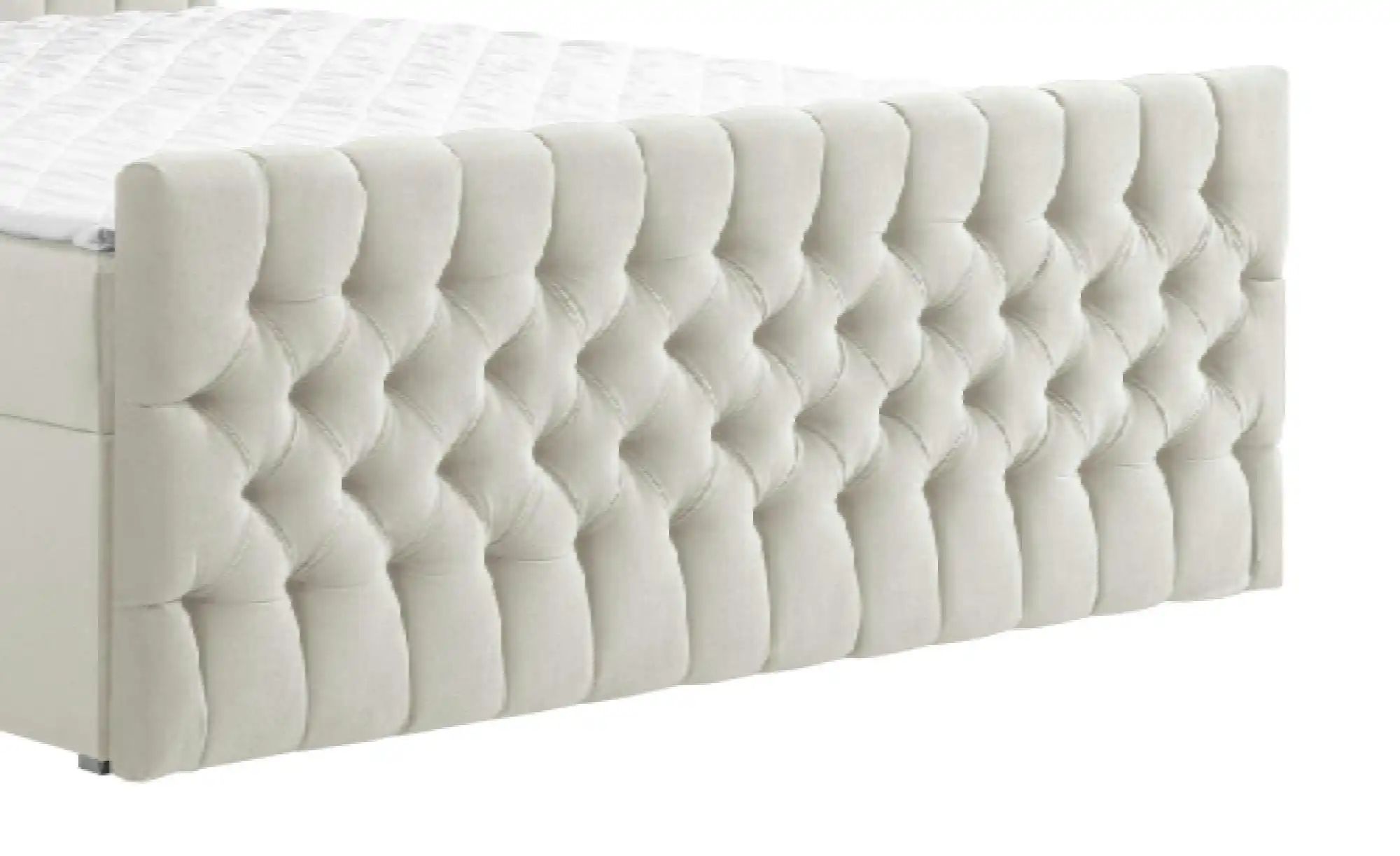 Boxbett mit Bettkasten und Fußteil Belek King ¦ beige ¦ Maße (cm): B: 200 H günstig online kaufen