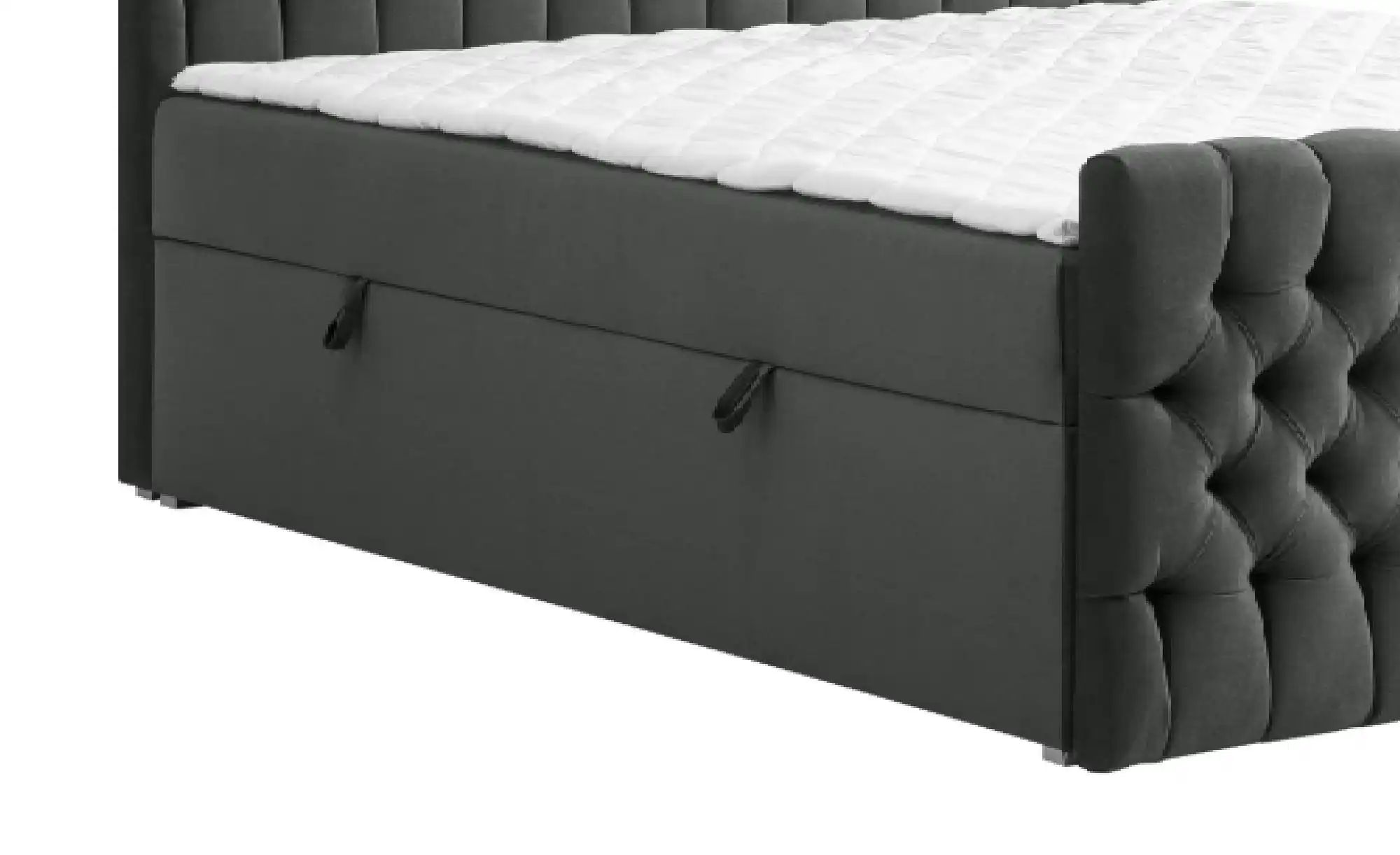 Boxbett mit Bettkasten und Fußteil Belek King ¦ grau ¦ Maße (cm): B: 140 H: günstig online kaufen