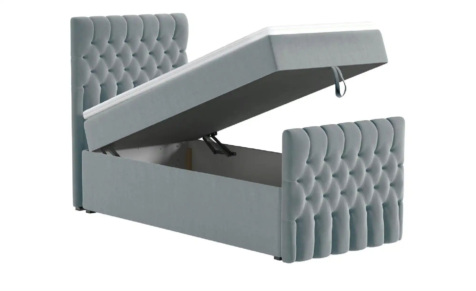 Boxbett mit Bettkasten und Fußteil Belek King ¦ grau ¦ Maße (cm): B: 90 H: günstig online kaufen