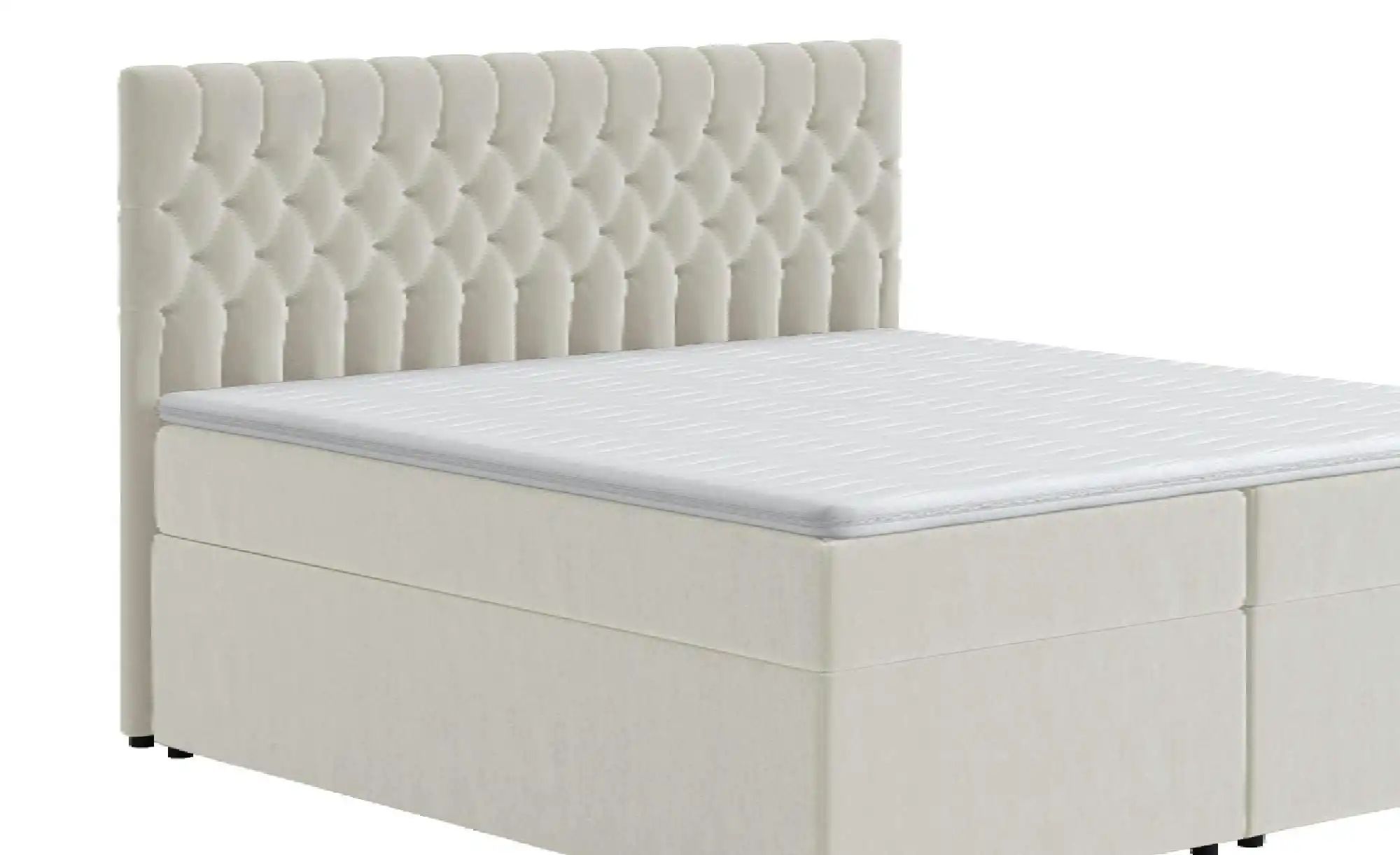 Boxbett mit Bettkasten Belek ¦ beige ¦ Maße (cm): B: 120 H: 125 Betten > Po günstig online kaufen