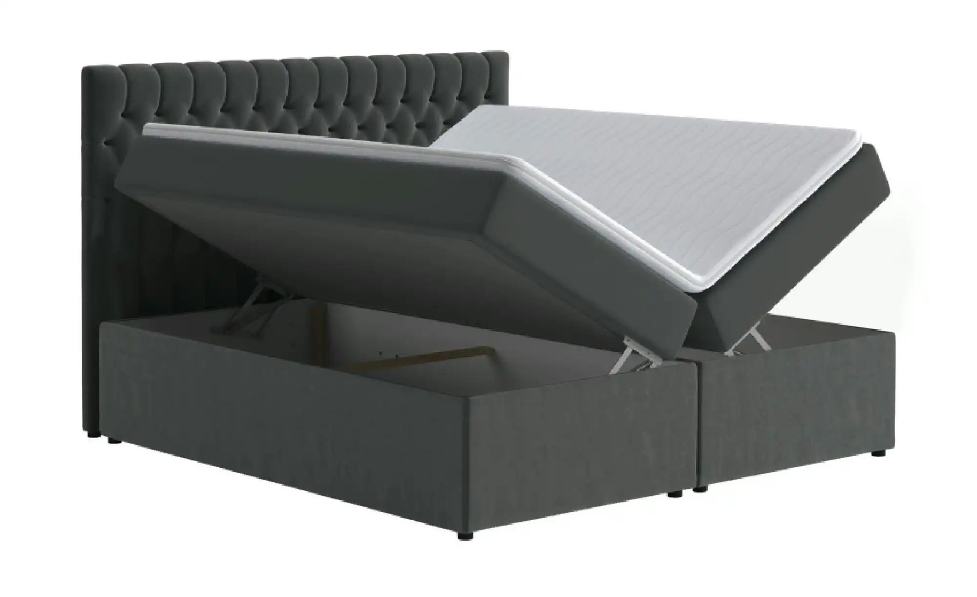Boxbett mit Bettkasten Belek ¦ grau ¦ Maße (cm): B: 160 H: 125 Betten > Kom günstig online kaufen