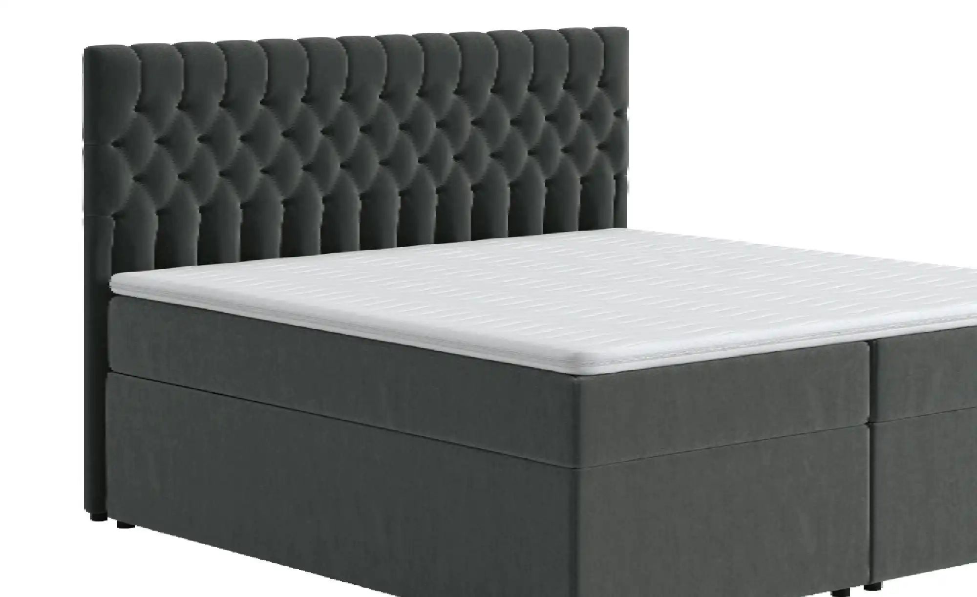 Boxbett mit Bettkasten Belek ¦ grau ¦ Maße (cm): B: 200 H: 125 Betten > Kom günstig online kaufen