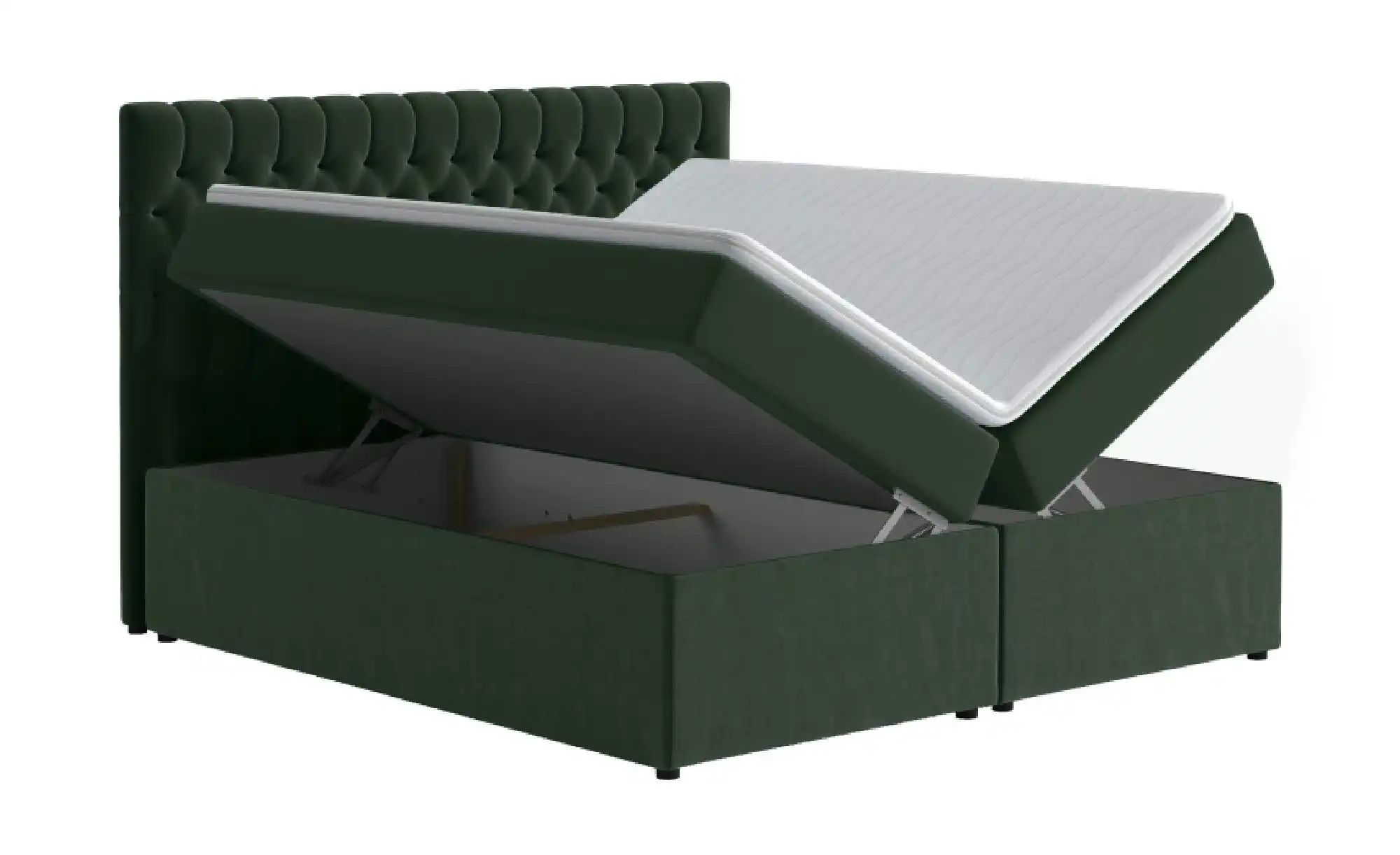 Thumbnail - Boxbett mit Bettkasten Belek ¦ grün ¦ Maße (cm): B: 120 H: 125 Betten > Komfortbetten - Höffner