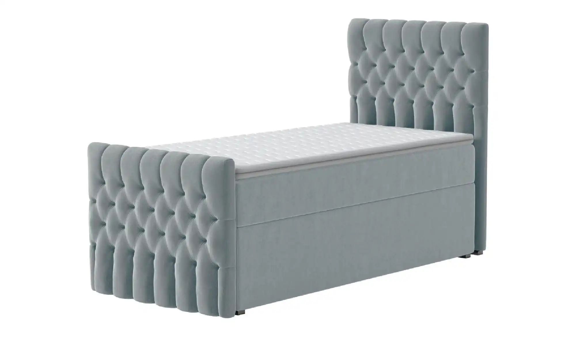 Boxbett mit Bettkasten und Fußteil Belek King ¦ grau ¦ Maße (cm): B: 100 H: günstig online kaufen