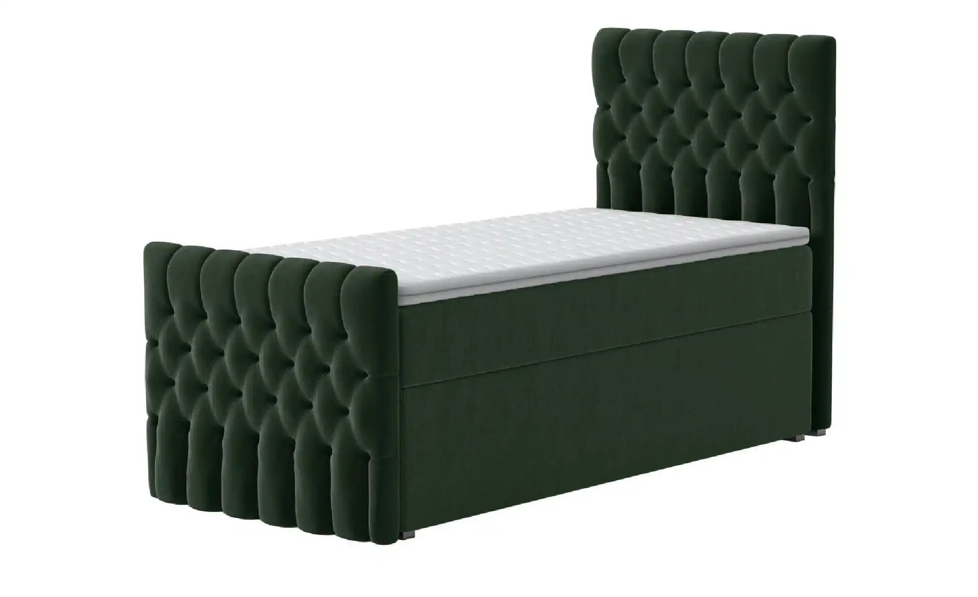 Boxbett mit Bettkasten und Fußteil Belek King ¦ grün ¦ Maße (cm): H: 125 Be günstig online kaufen