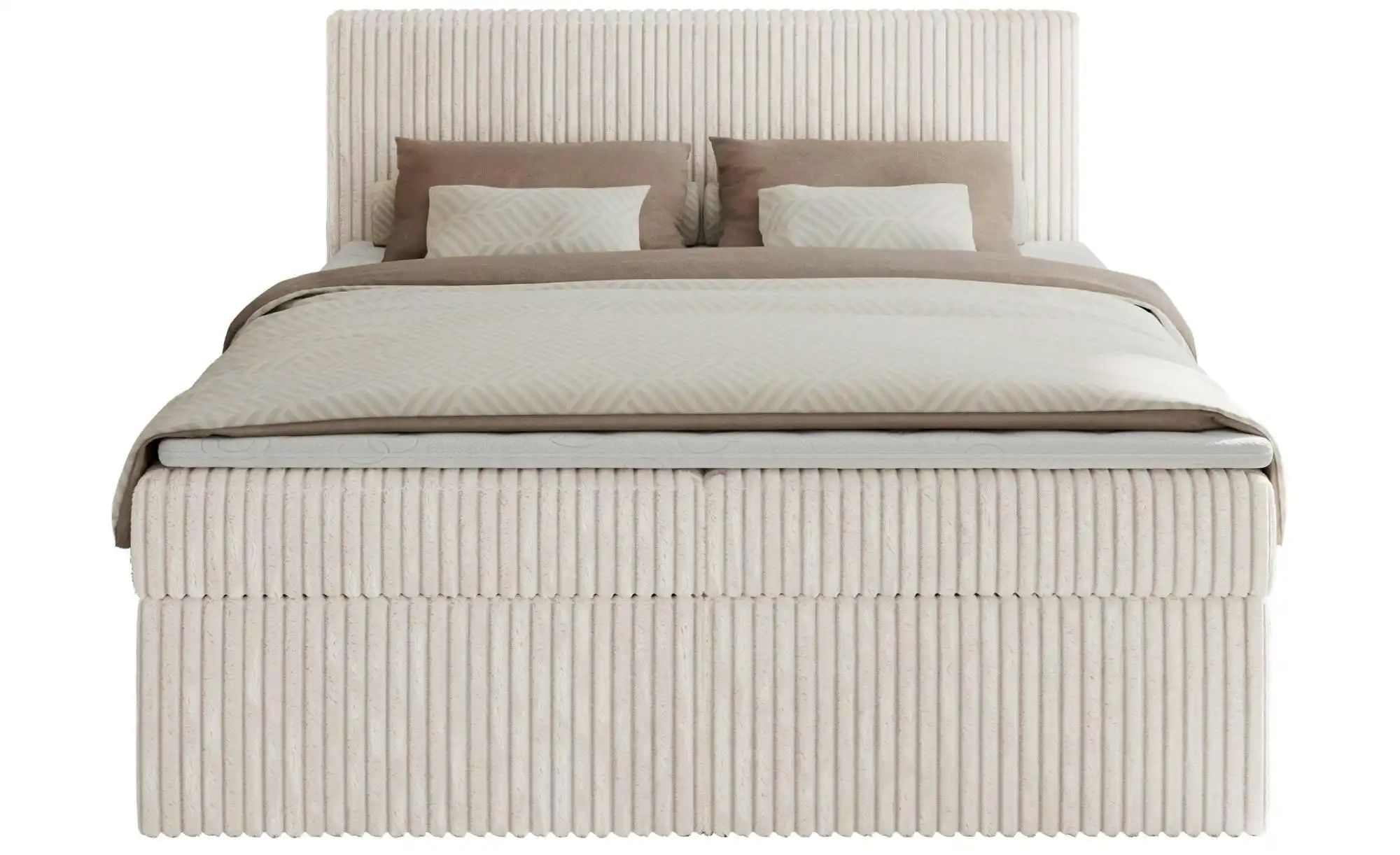 Boxbett mit Bettkasten Tiliano ¦ beige ¦ Maße (cm): B: 164 H: 119 Betten > günstig online kaufen