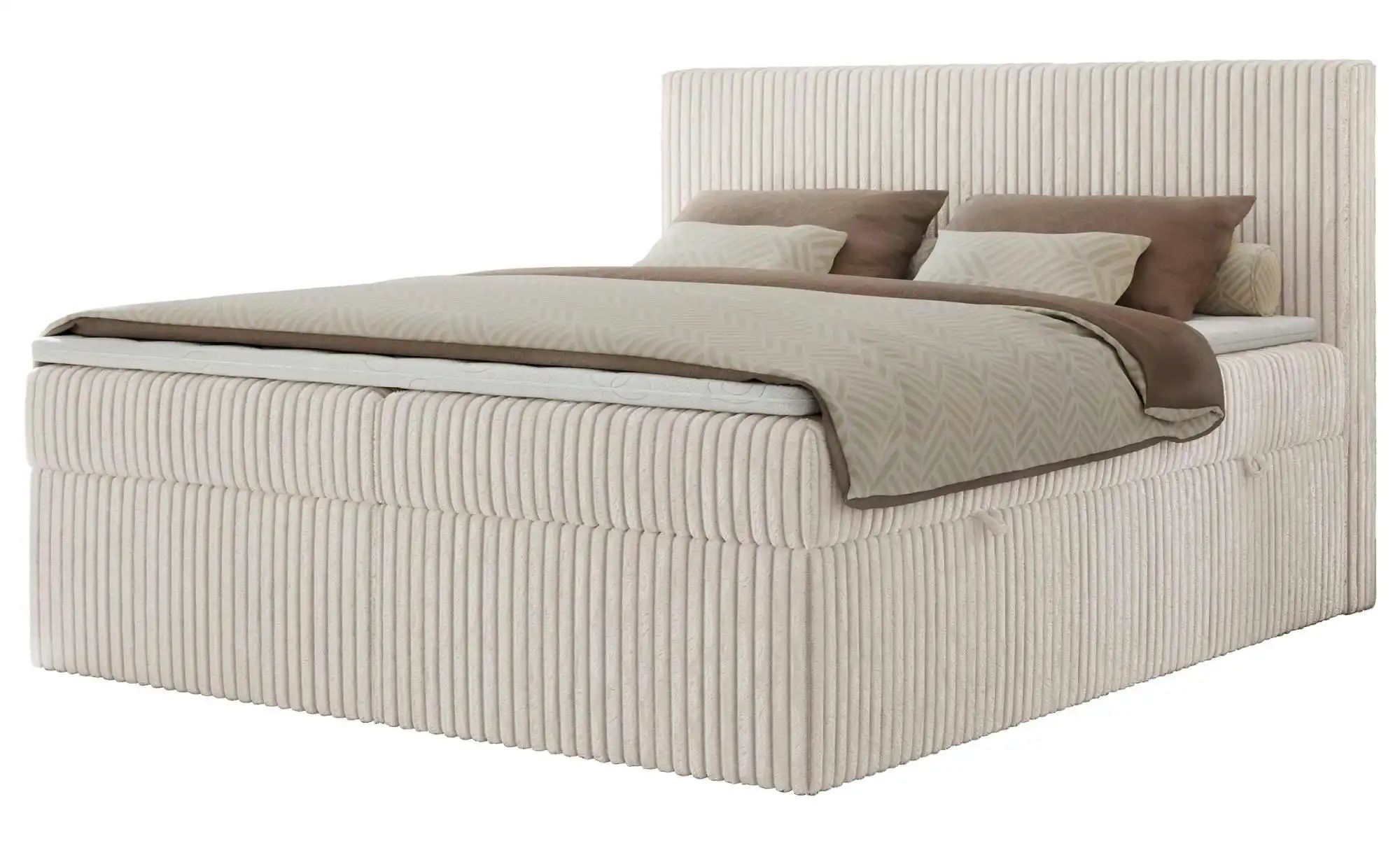 Boxbett mit Bettkasten Tiliano ¦ beige ¦ Maße (cm): B: 204 H: 119 Betten > günstig online kaufen