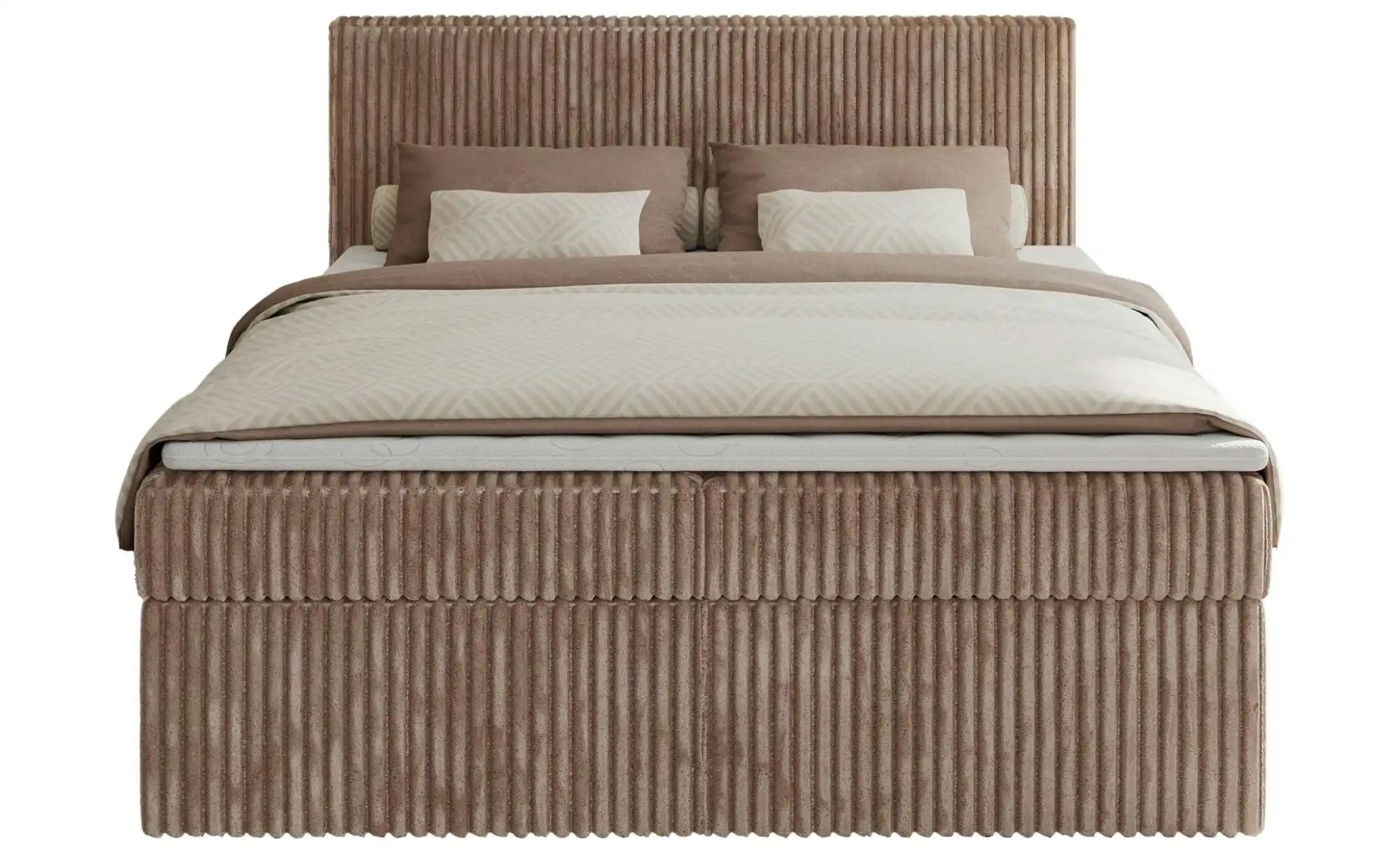 Boxbett mit Bettkasten Tiliano ¦ braun ¦ Maße (cm): B: 144 H: 119 Betten > günstig online kaufen