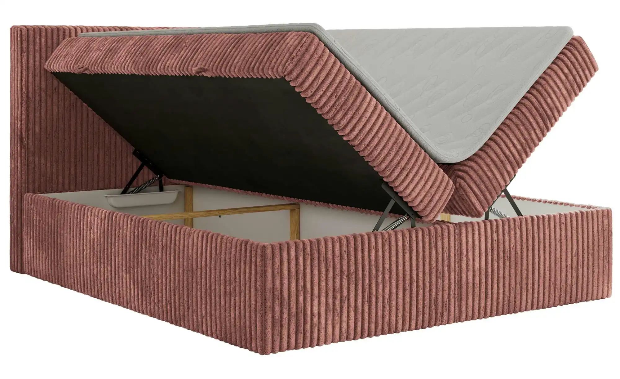 Thumbnail - Boxbett mit Bettkasten Tiliano ¦ rosa/pink ¦ Maße (cm): B: 184 H: 119 Betten > Polsterbetten - Höffner