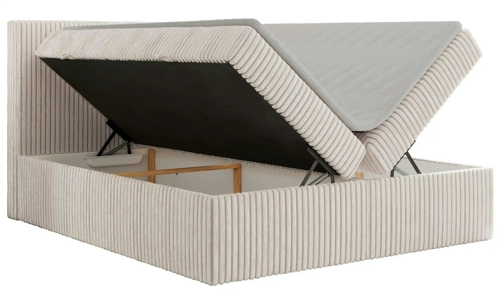 Boxbett mit Bettkasten Tiliano ¦ beige ¦ Maße (cm): B: 204 H: 119 Betten > günstig online kaufen