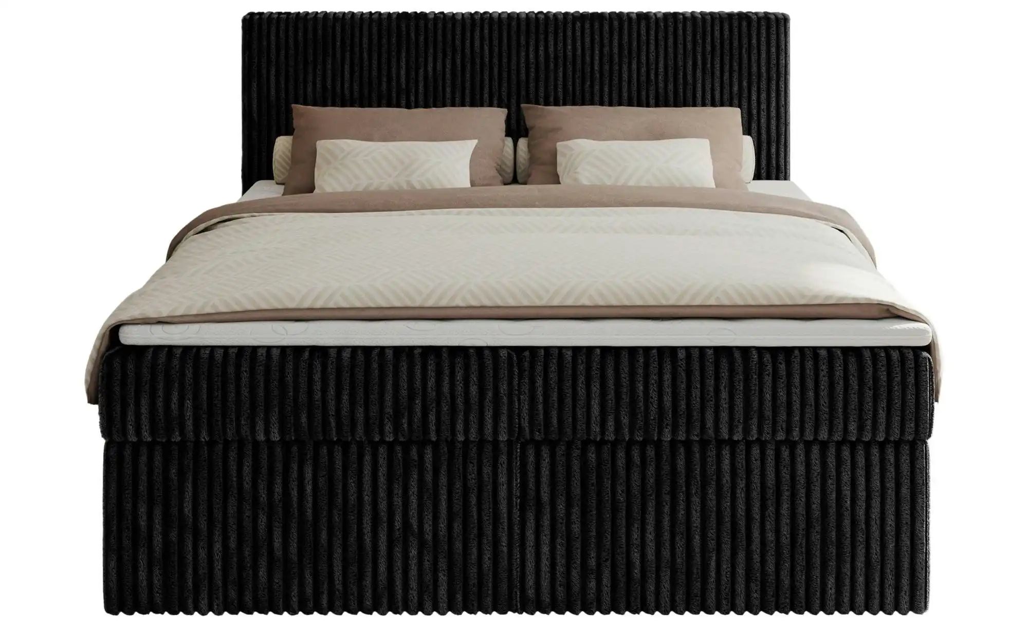 Thumbnail - Boxbett mit Bettkasten Tiliano ¦ schwarz ¦ Maße (cm): B: 144 H: 119 Betten > Komfortbetten - Höffner