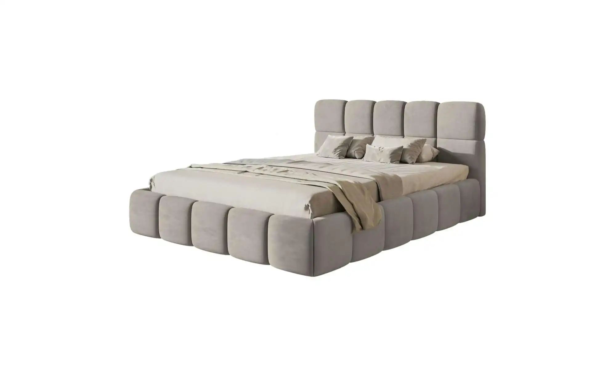 Selsey Polsterbett mit Lattenrost Cloudy  grau  Maße (cm): B: 200 H: 96 | 05903025072692