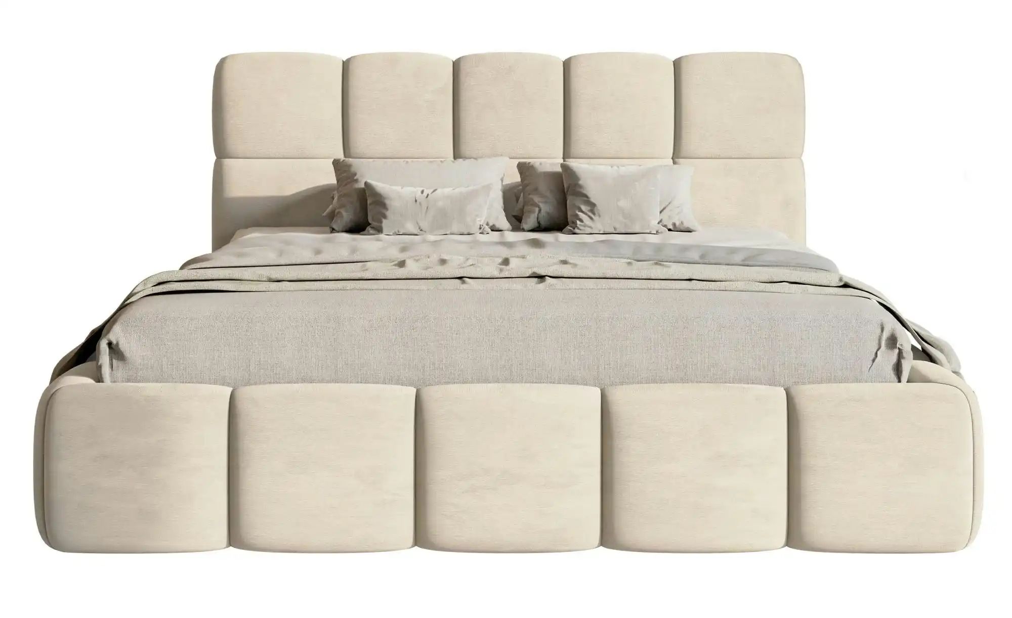 Selsey Polsterbett mit Bettkasten Cloudy ¦ beige ¦ Maße (cm): B: 160 H: 96 günstig online kaufen