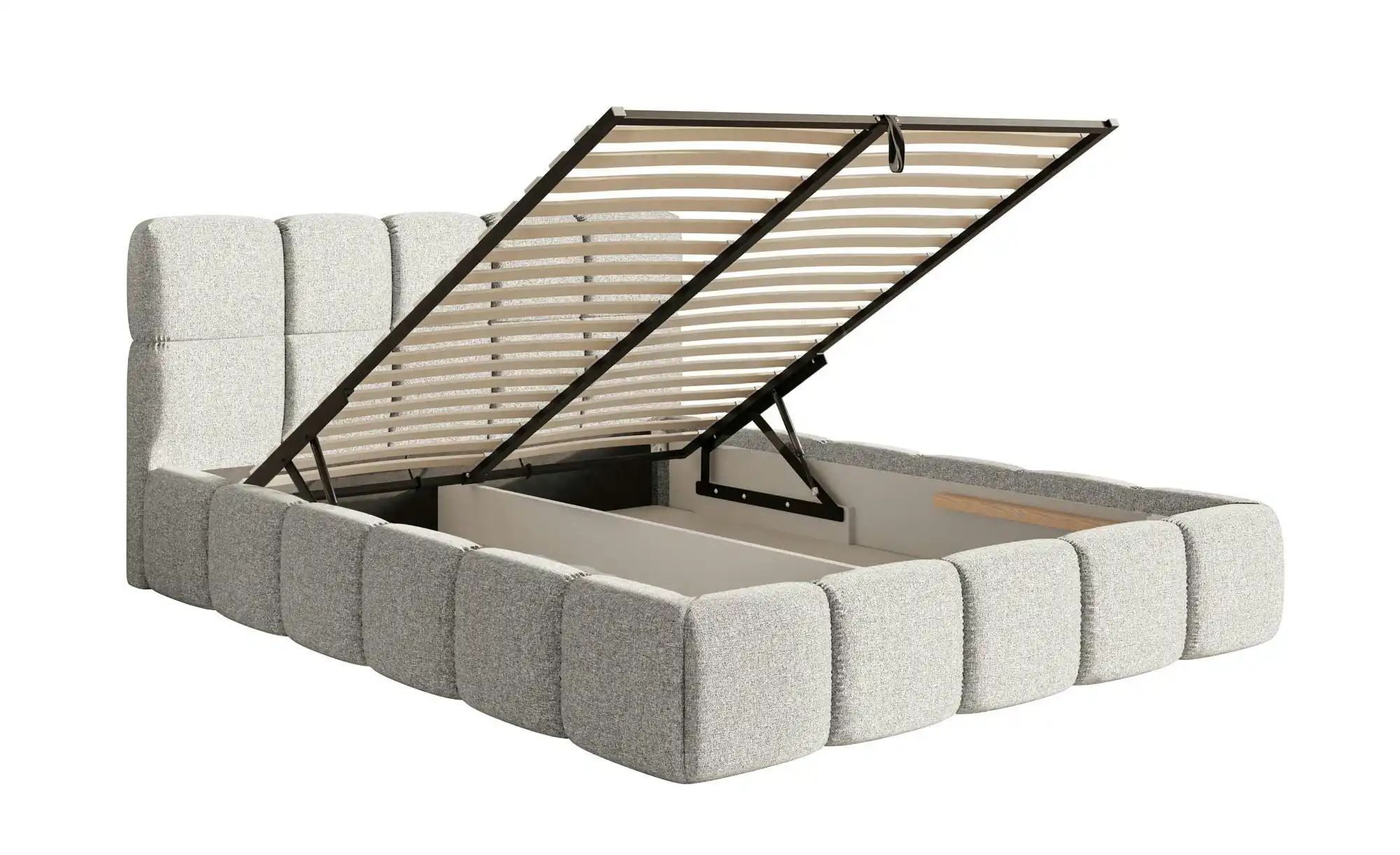 Selsey Polsterbett mit Bettkasten Cloudy ¦ grau ¦ Maße (cm): B: 220 H: 96 B günstig online kaufen